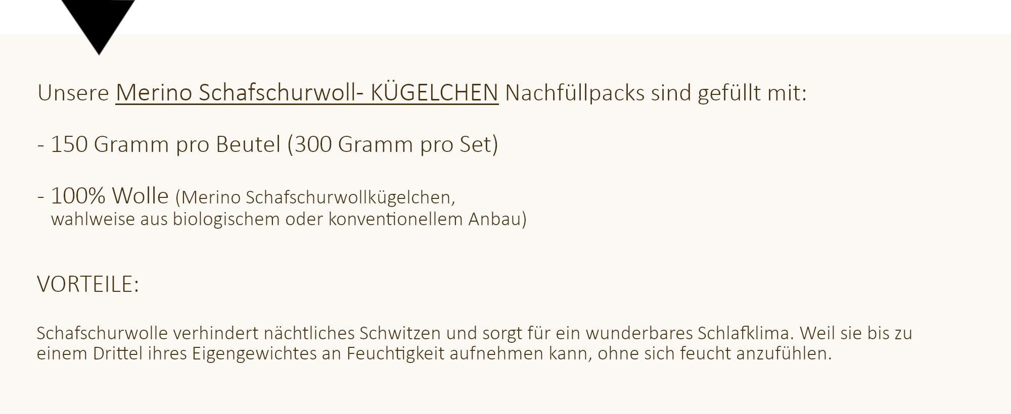 2x Merino Schafschurwollkugeln + Zirbe Nachfüllpack mit je 180 Gramm