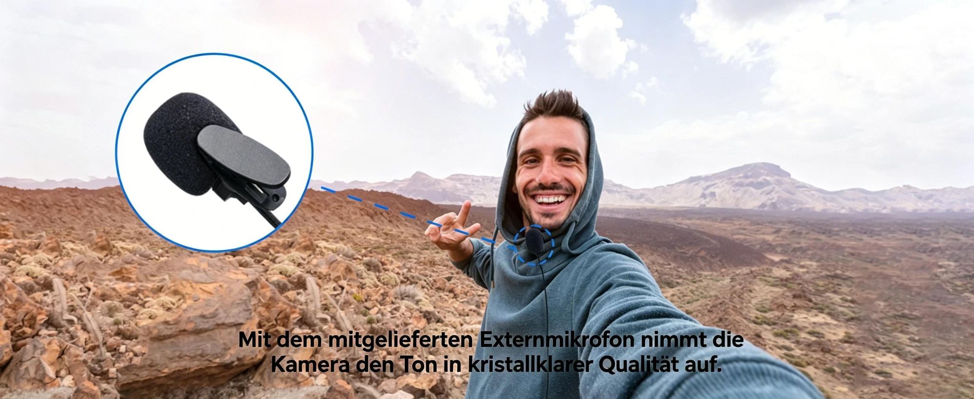 COOAU 4K Action cam 20MP WiFi Sports Kamera Ultra HD Unterwasserkamera 40m 170 ° Weitwinkel 2.4G Fernbedienung Zeitraffer mit 2 Stk Akkus