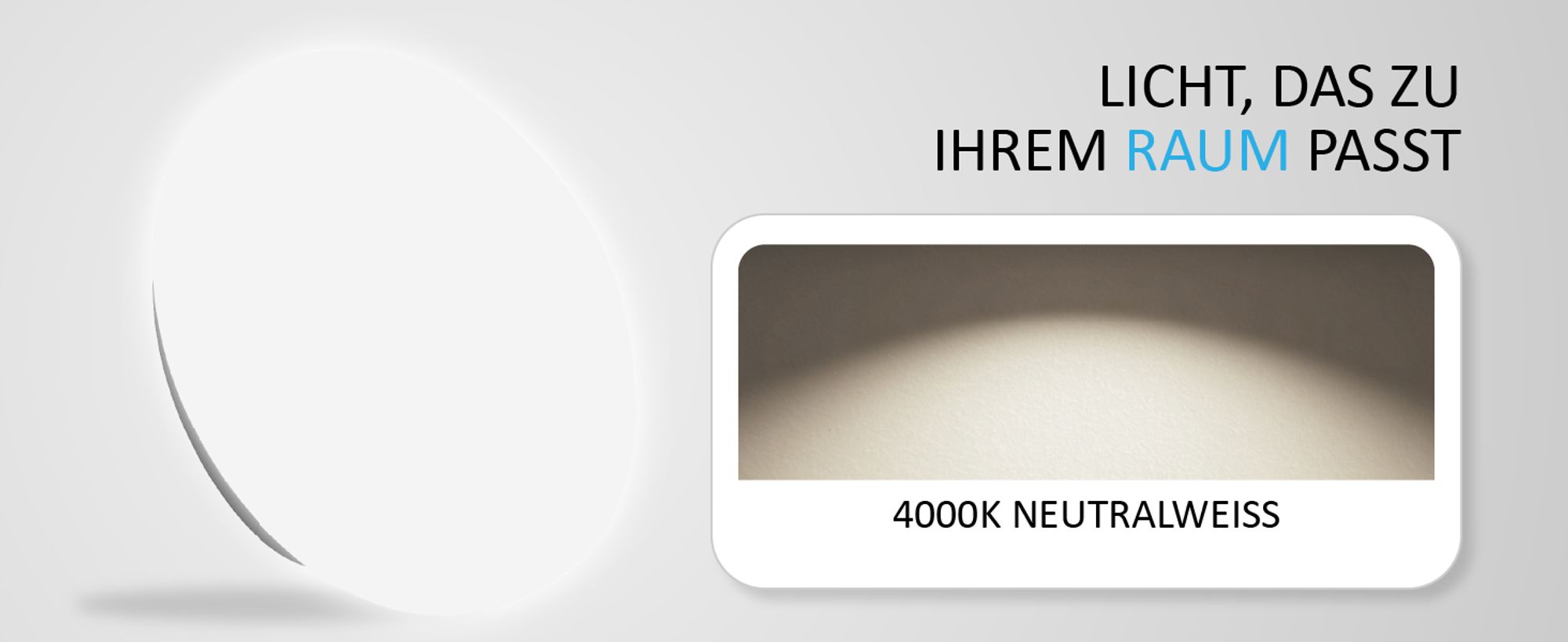 Orion LED Deckenleuchte 12W Neutralweiß Ø26cm IP20 Rund, Metall/Kunststoff