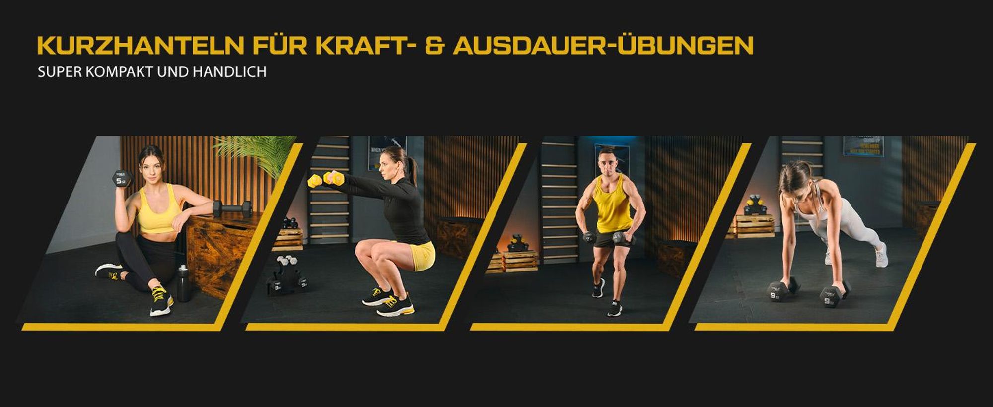 TREX SPORT Neopren Hanteln Set 2x2kg TX-020VD | Kurzhanteln, Hexagon, rutschfest, ergonomisch | Gusseisen Hantelset, Fitness Hanteln, Fitnesstraining