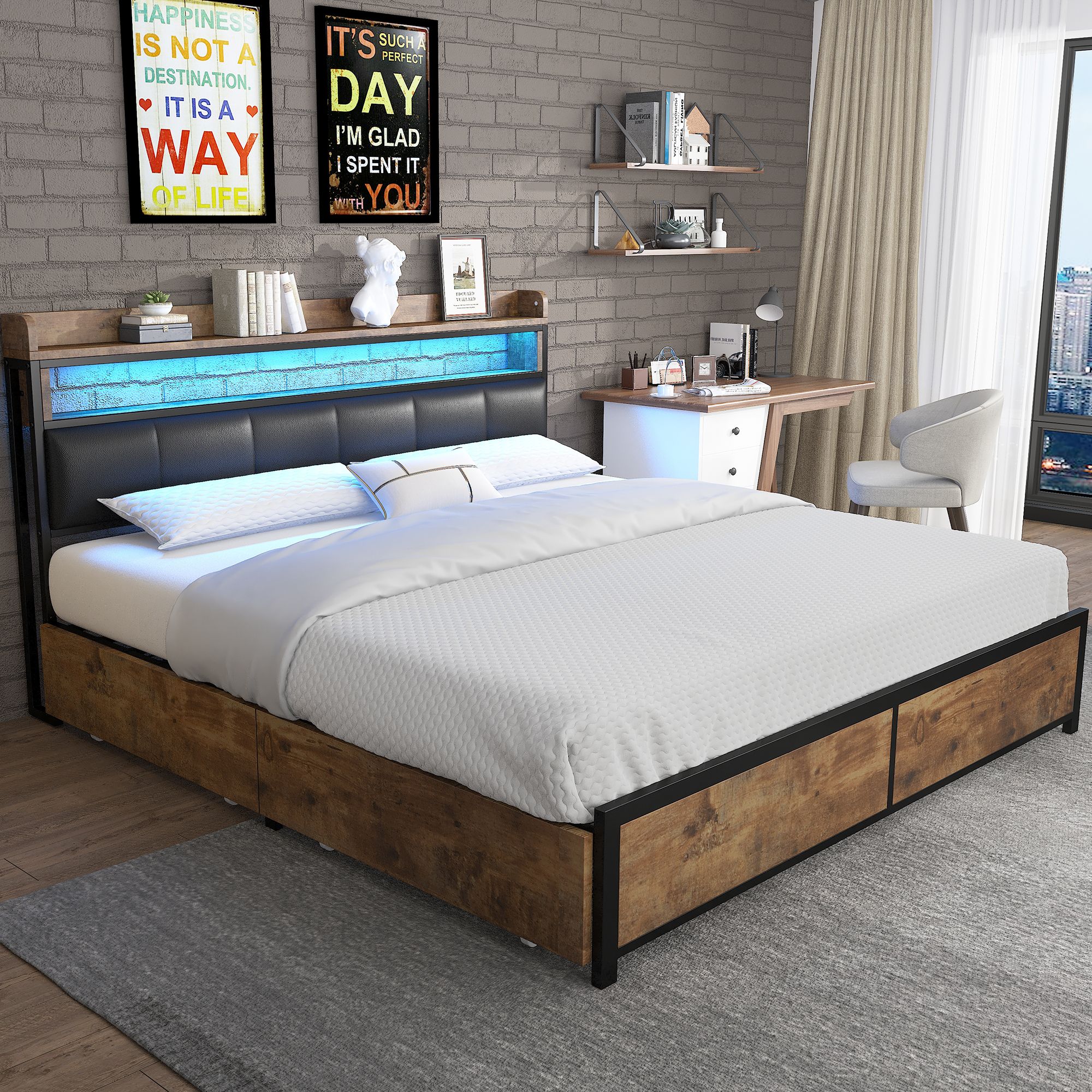 Metallbett mit Lattenrost