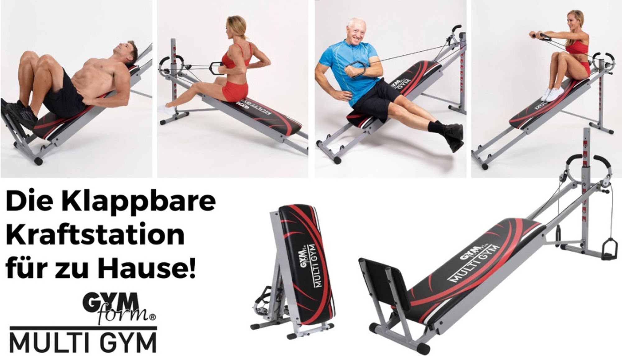 Gymform Multigym - Das ultimative Ganzkörper Fitnessstudio für zu Hause!