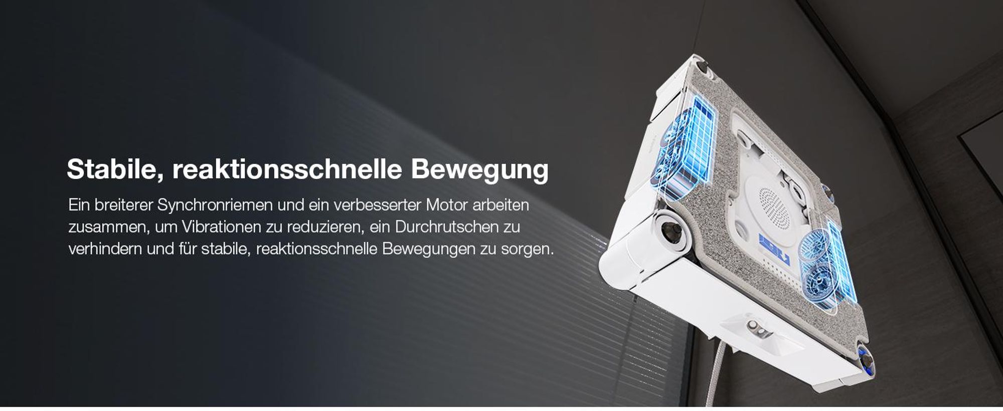 ECOVACS WINBOT W3 OMNI Fensterputzroboter mit Multifunktionsstation, Automatische Reinigung der Wischpads, Intelligente Reinigung entlang der Ränder