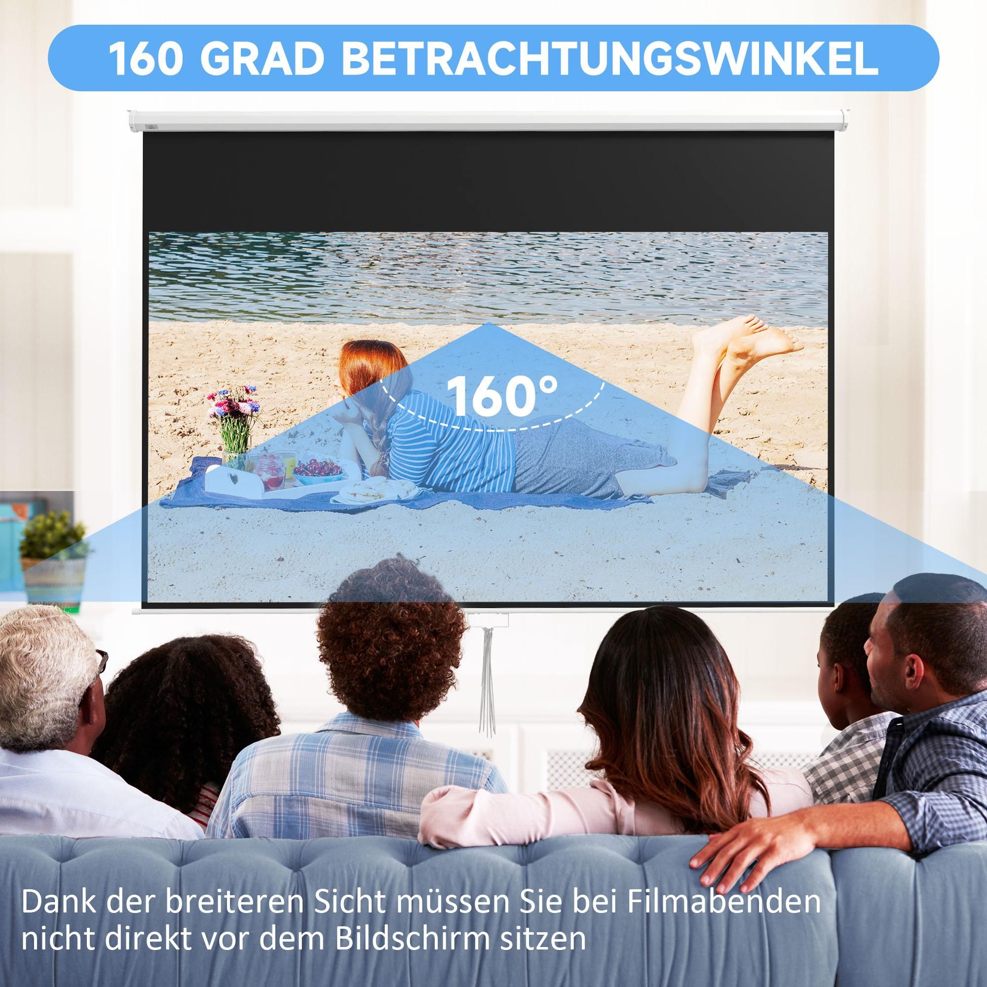 Zoll Projektionsleinwand groß