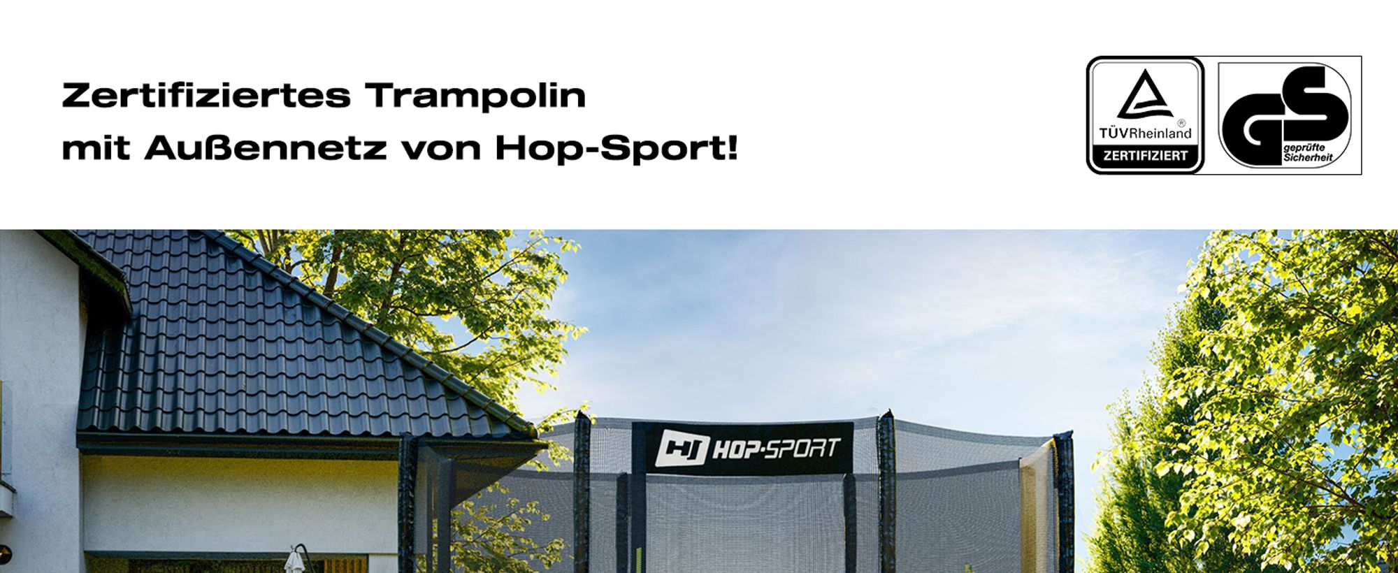 Trampolin Outdoor Gartentrampolin 305cm 10FT Hop-Sport