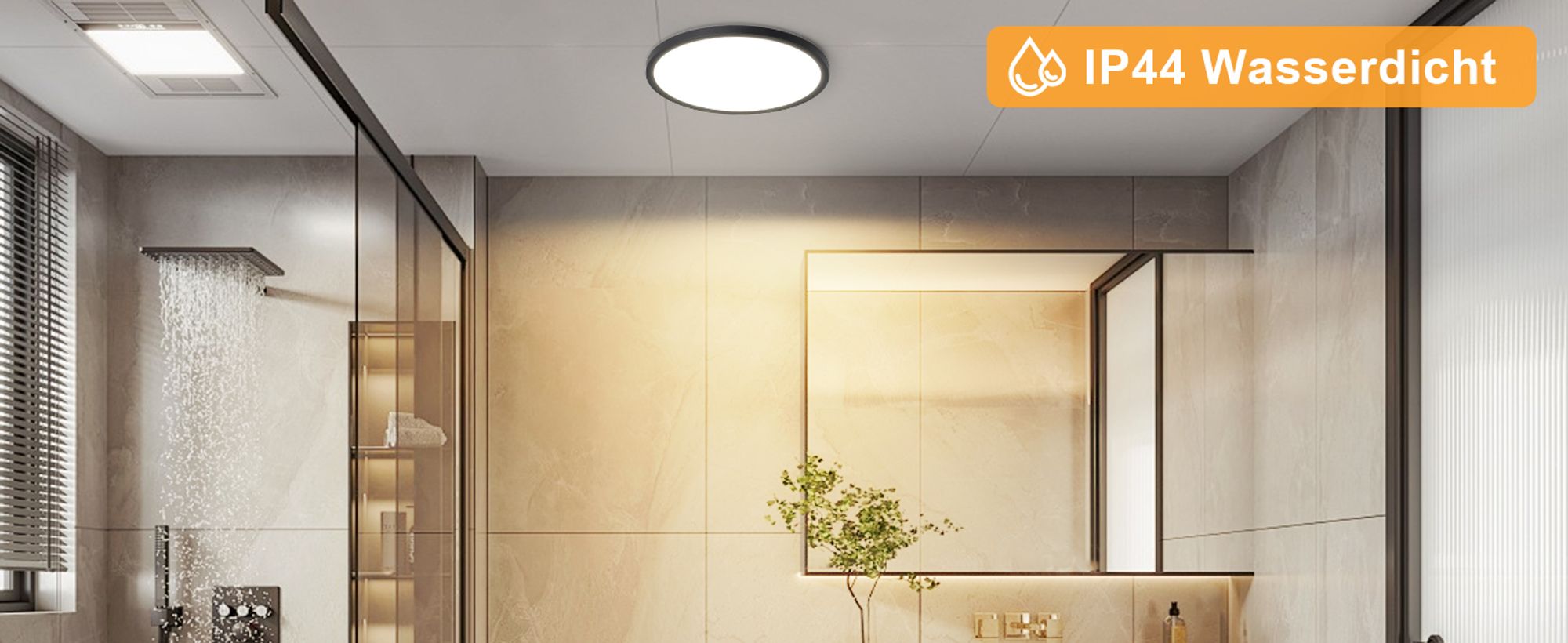 ZMH Deckenlampe LED Deckenleuchte Flach cct 15W Schlafzimmerlampe 18CM Schwarz Badezimmerlampe Küchenlampe Flurlampe 3000K-6500K für Küche Flur