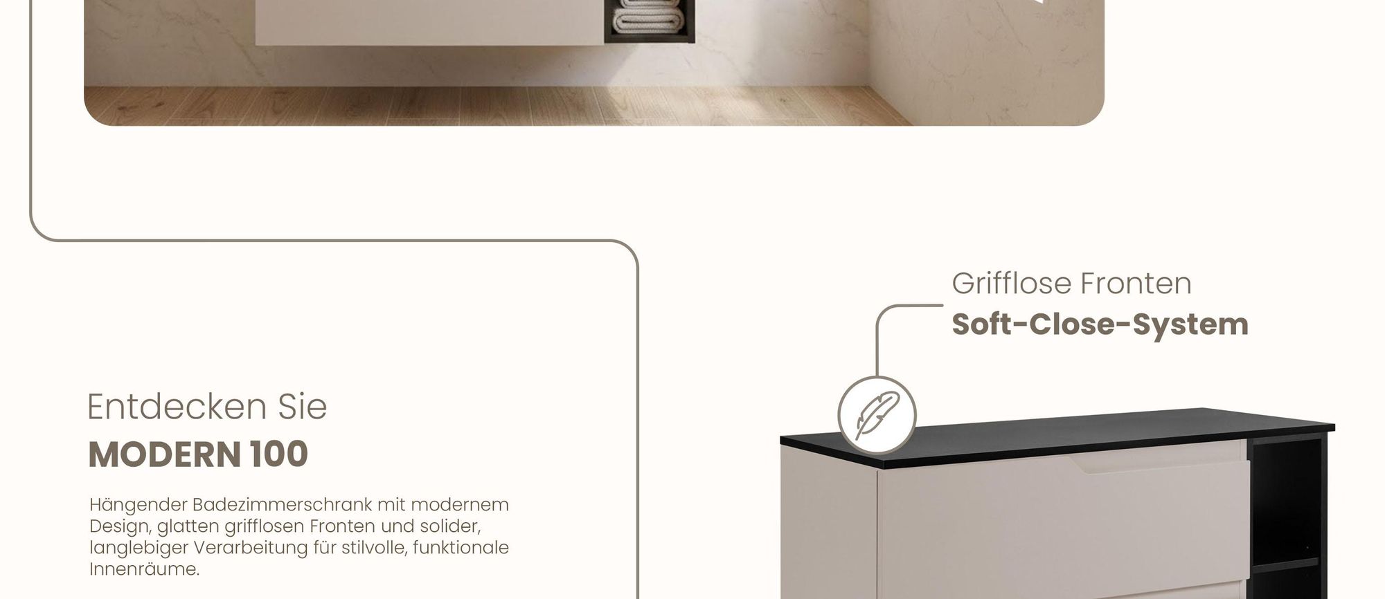 RODAN, Badmöbel, Badschrank, Badezimmermöbel, Badezimmer, MODERN, Waschbeckenunterschrank
