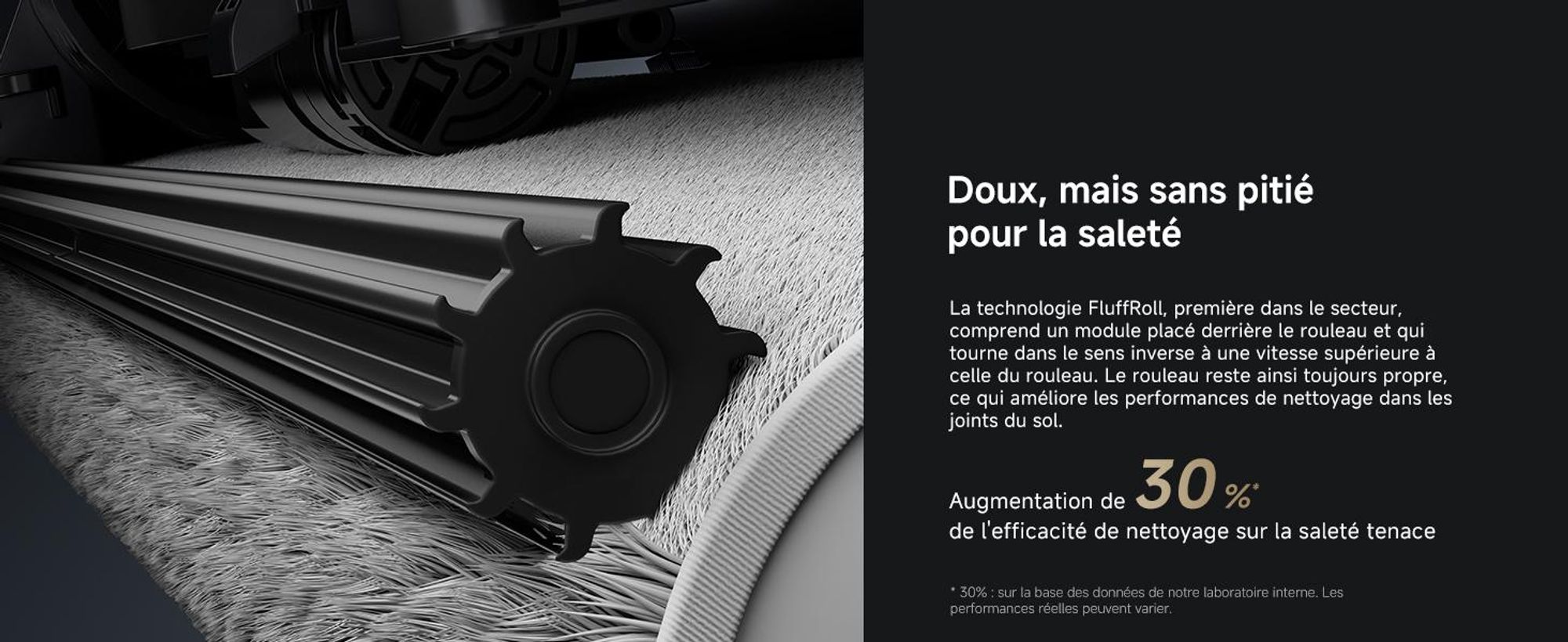 Dreame Aqua10 Ultra Roller, Sans sac, Noir, Sac à poussière, 3 roues, 0,2 l, Rechargeable, Purification