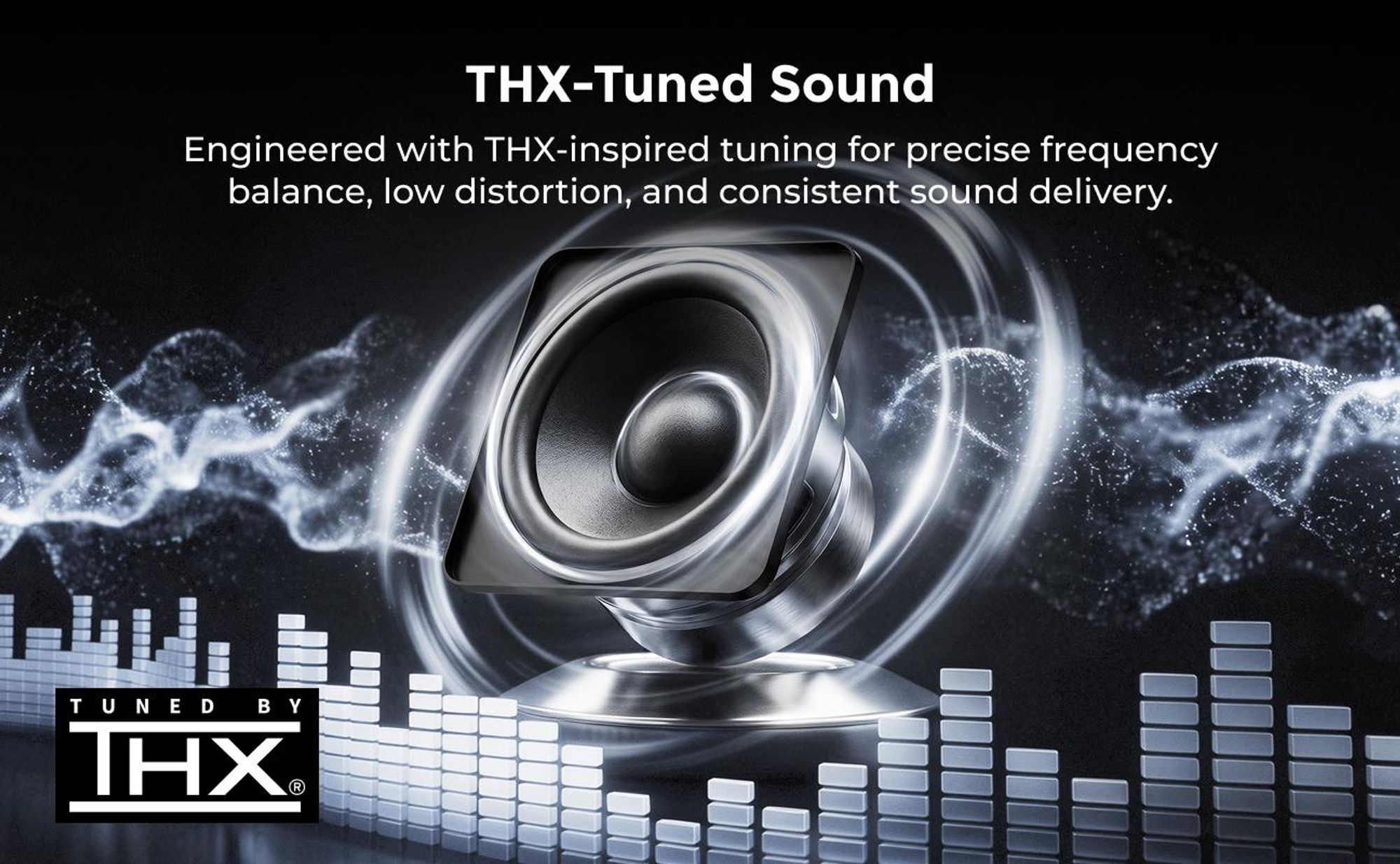 ULTIMEA Skywave X100 Dual 9.2.6, soundbar s technológiami Dolby Atmos & DTS:X, optimalizovaná spoločnosťou THX, s 2 subwoofermi o veľkosti 10 palcov, výkonom 2000 W, podporou 8K a bezdrôtovým pripojením