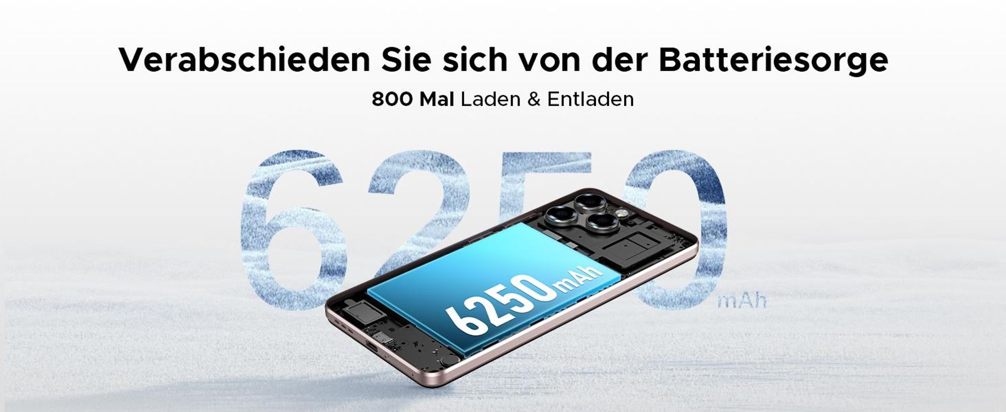 DOOGEE Note58 Pro Smartphone Handy, Android 16, 6,75" 90Hz, 6250mAh Akku, 32GB RAM+256GB ROM, 4G, 16MP, NFC, Fingerabdruck, ohne Vertrag