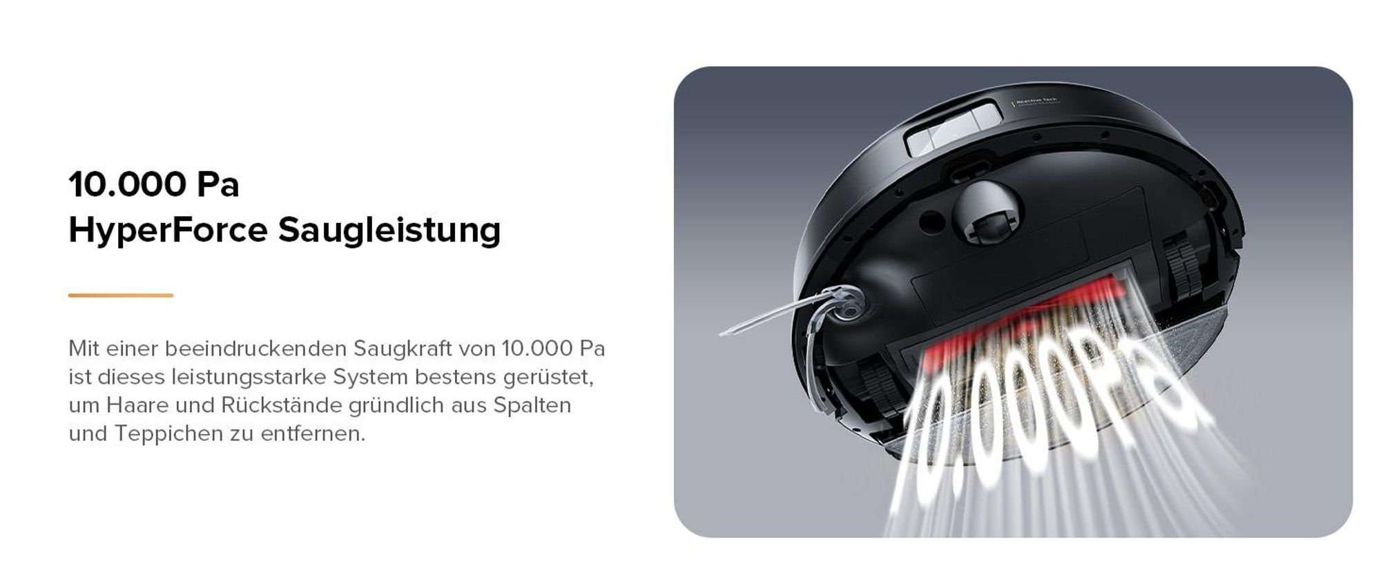 Roborock Q10 S5 Saugroboter mit Wischfunktion,10.000 Pa Staubsauger Roboter, Dual Anti-Tangle System, Auto Lifting Mopping, Ideal für Tierhaare,Schwaz