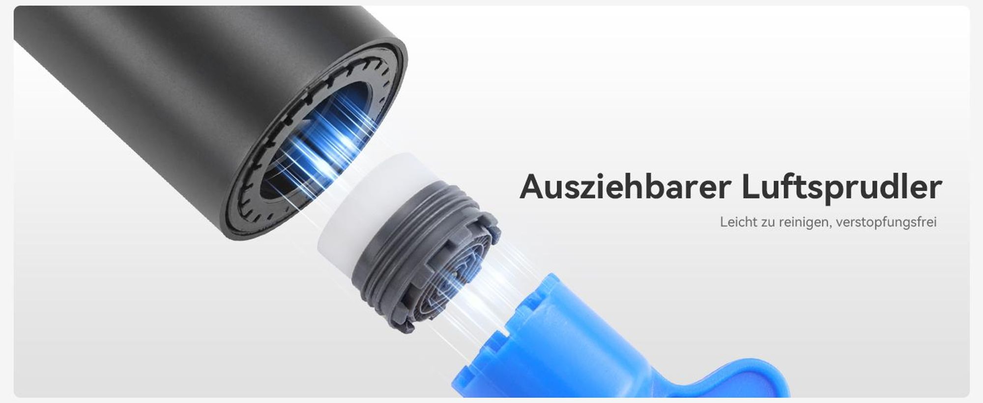 Wasserhahn Küche Ausziehbar Vasen-Design, 2 Strahlarten Hochdruckarmatur Küchenarmatur, 360° Drehbar Spültischarmatur, Cecipa Mischbatterie Spüle