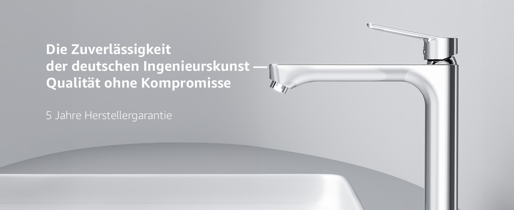 AM.PM Waschtischarmatur Hoch Chrom Wasserhahn Bad Waschbecken Armatur Einhebelmischer Badarmatur Mischbatterie für Badezimmer Aufsatzwaschbecken