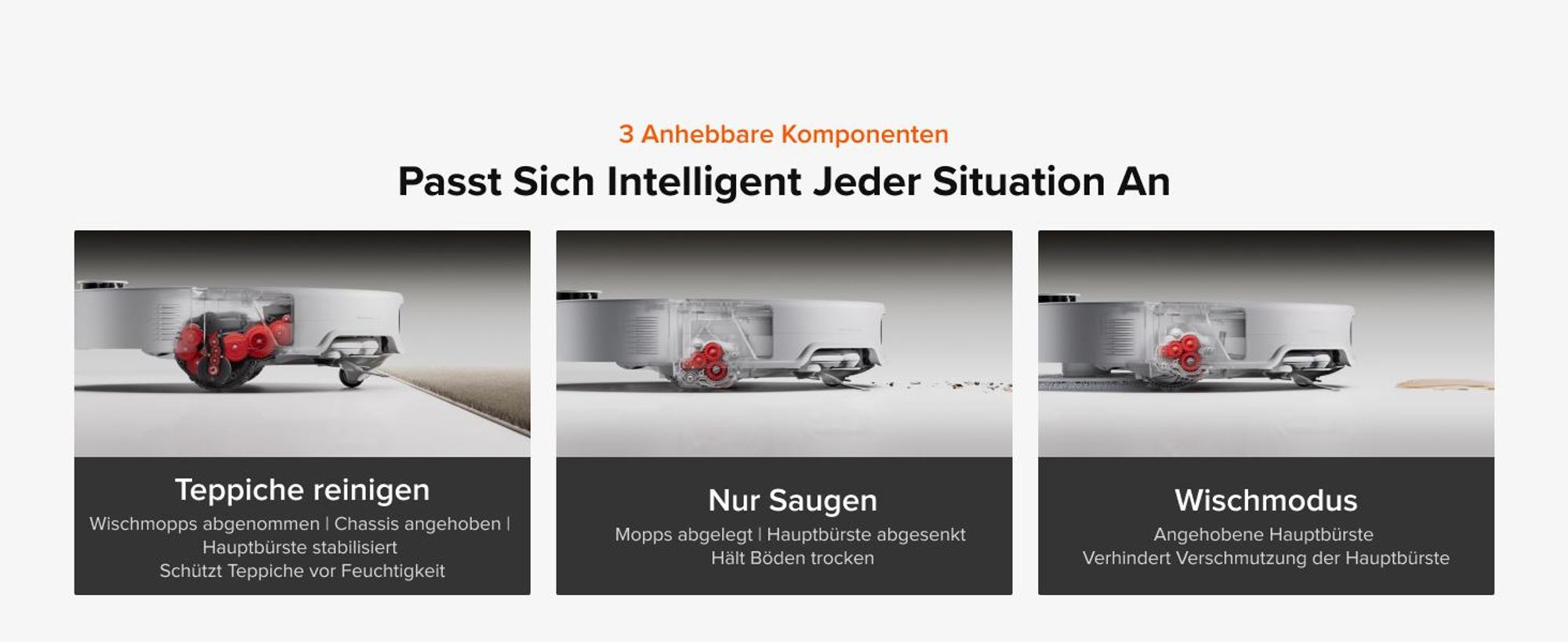 Roborock Saros 20 Neo Set Saugroboter mit Wischfunktion, 36.000 Pa, Dual Zero-Tangle-System, FlexiArm Technologie 100°C Heißwasser-Moppwäsche, Weiß