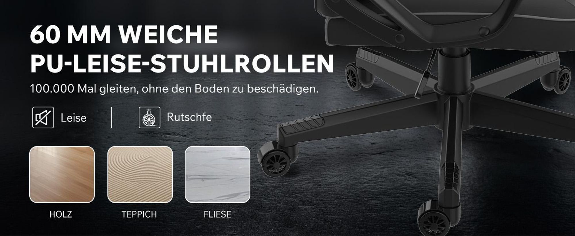SENSE7 Knight Ergonomischer Gaming Stuhl Schwarz - PC Schreibtischstuhl Zockerstuhl Racing Computerstuhl Gamer Büro Wippfunktion bis 120 kg