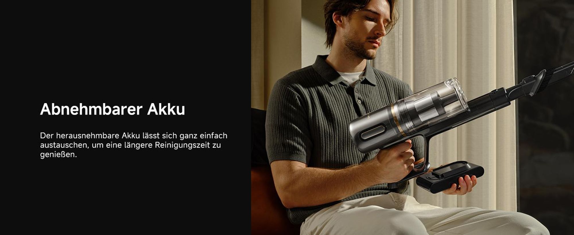 Dreame V20 Pro-A Kabelloser Stabstaubsauger,0 Kantenreinigung Handstaubsauger,Reinigung von Hartböden und Teppichen,210 AW, 90 Min,99,99% Filterung