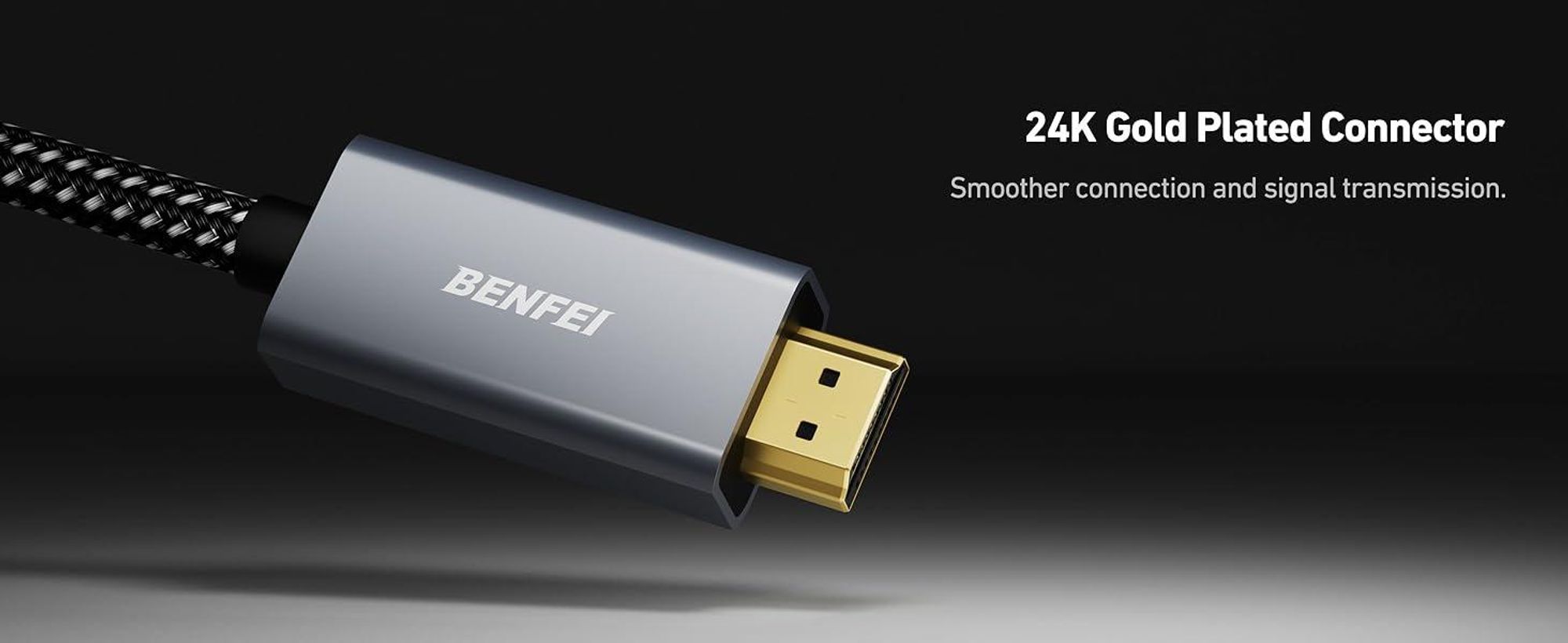 BENFEI HDMI-Kabel DisplayPort auf HDMI Kabel 1.8m 4K 30Hz