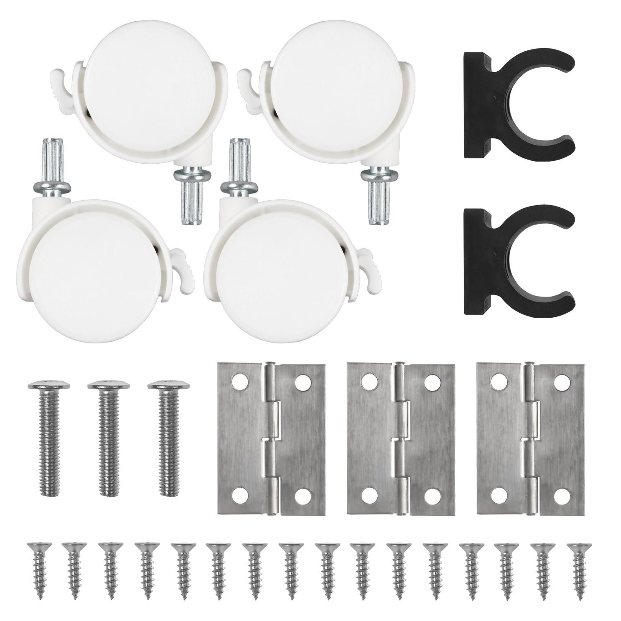Maclean Klapptisch weiß mobil Platte 100x50cm max. 50kg MC-1250 W
