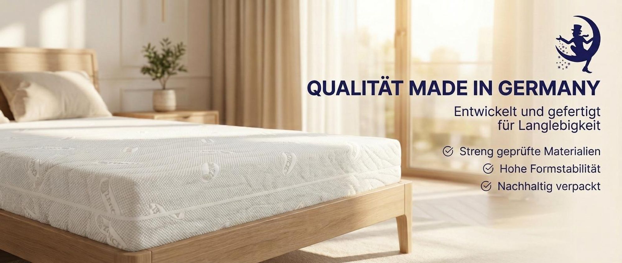 Komfort Gel Kaltschaummatratze 90x200 – 22 cm Höhe – 7-Zonen Wendematratze H2/H3 – Lyocell Bezug – ergonomisch & druckentlastend