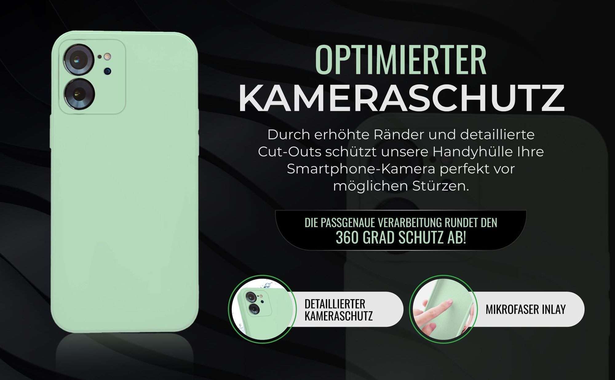 Handyhülle in Türkis für Xiaomi 13T / 13T Pro in detailliertem Kamera Cutout