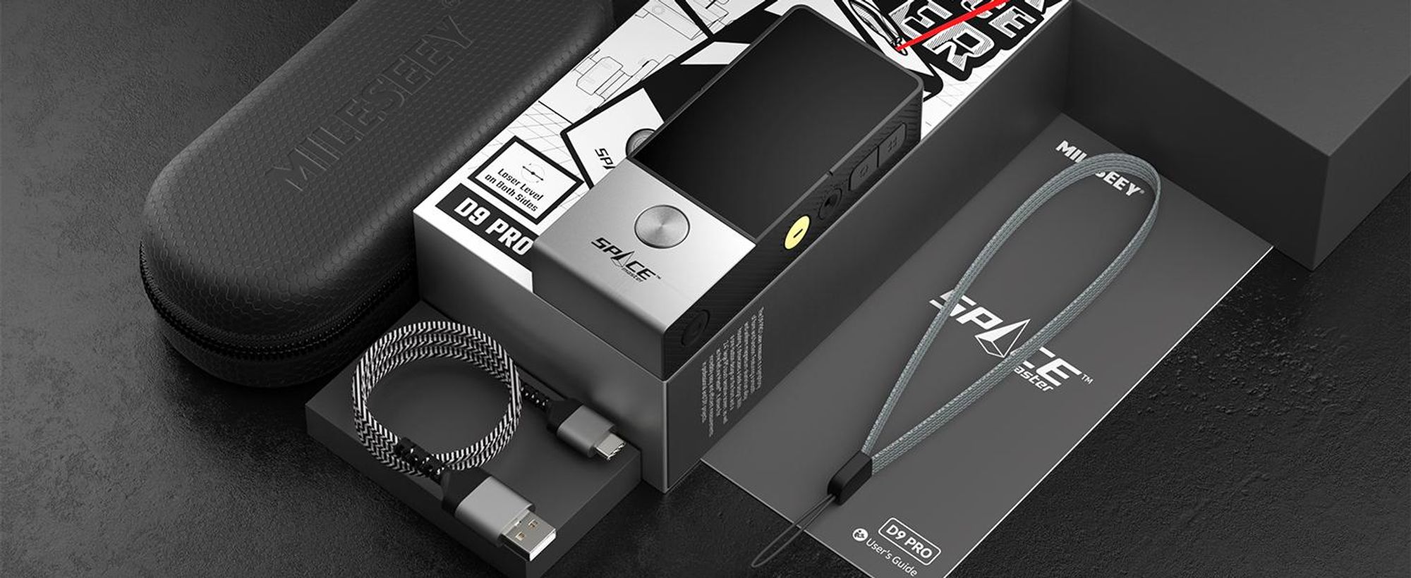 MiLESEEY D9 Pro Telemetro Laser con Touchscreen IPS Tecnologia P2P App