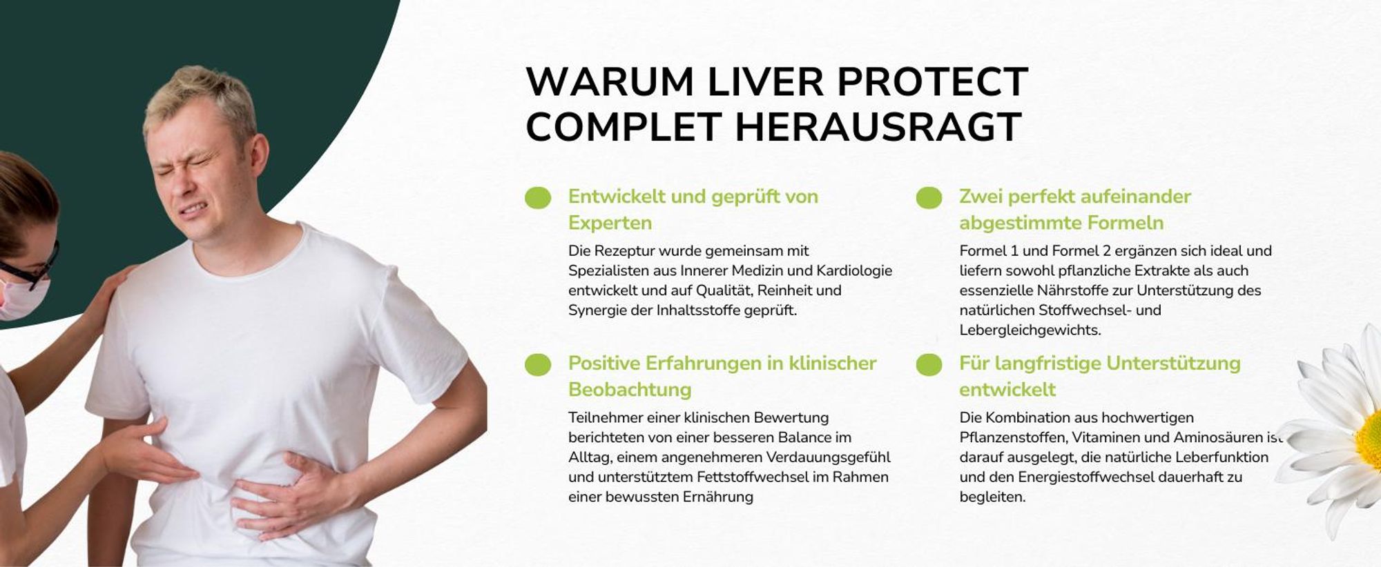 Vorteile des abgestimmten Liver Protect Complet Doppel-Formel-Systems