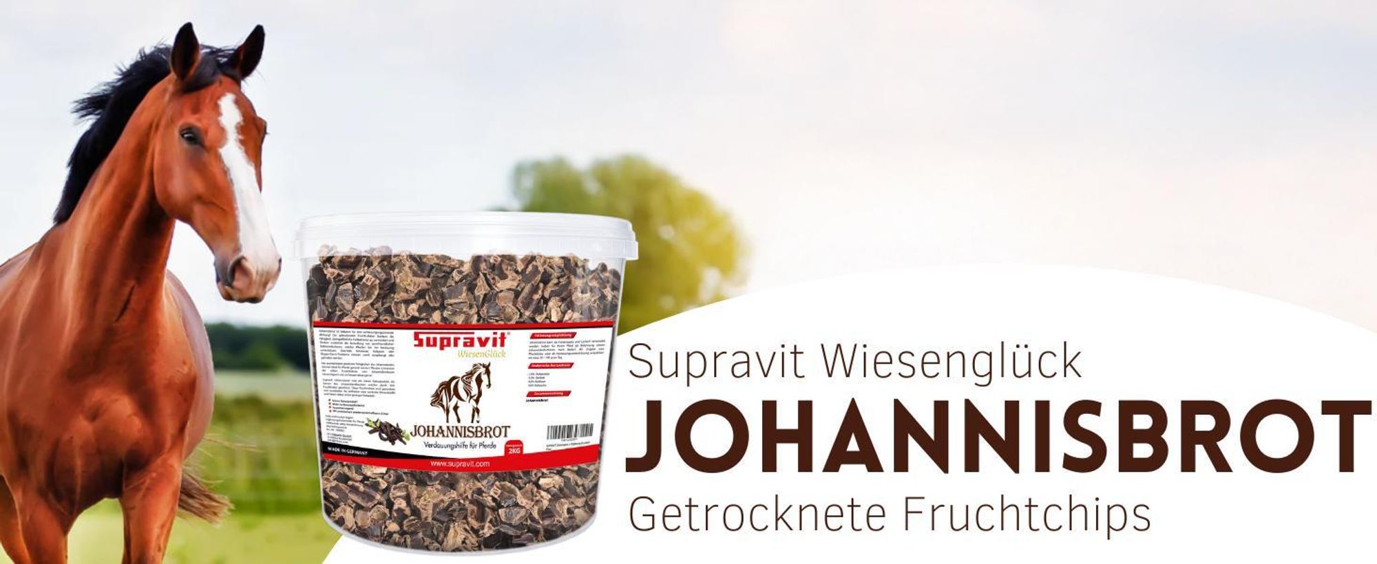 Pferd mit Produkt