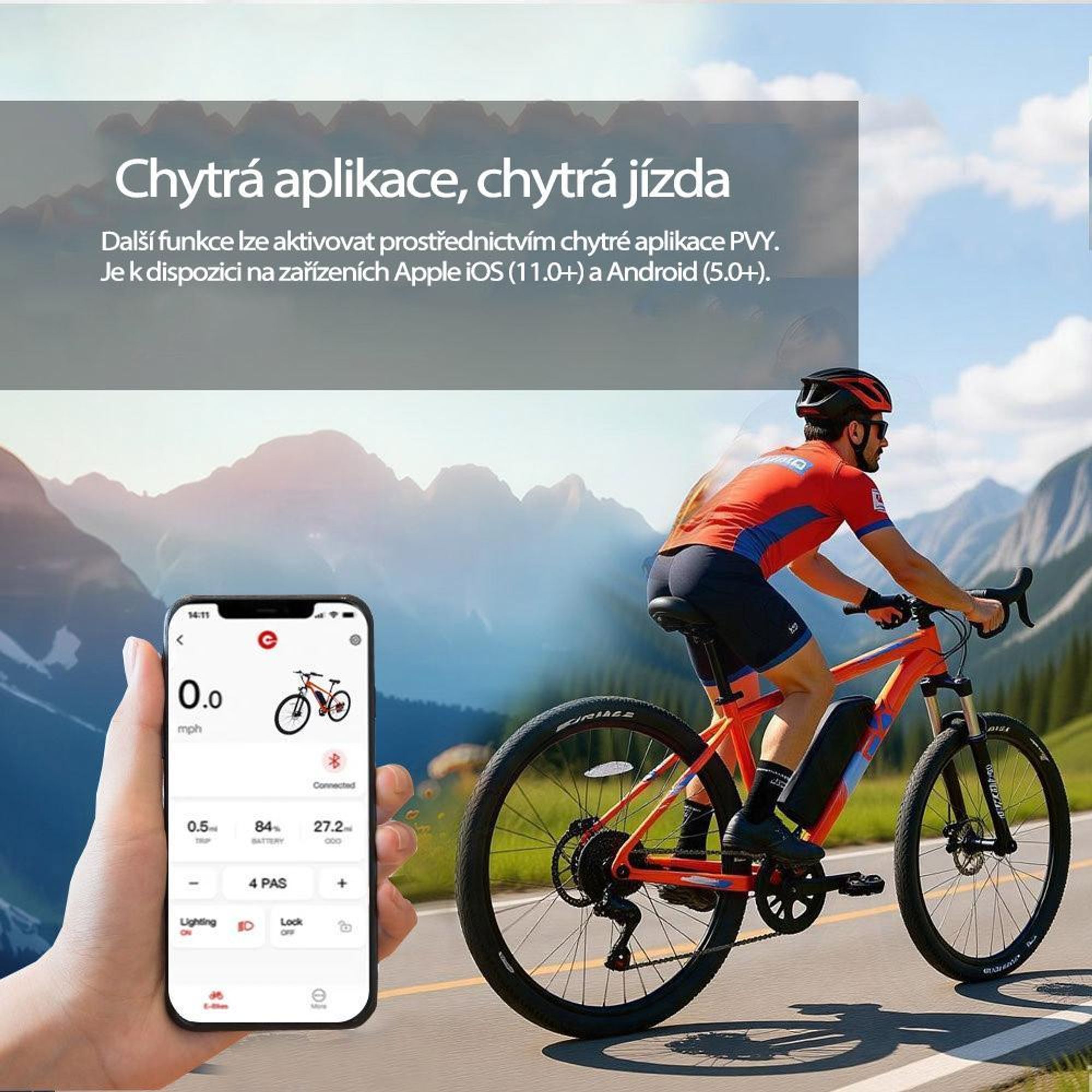 PVY M29 Elektrokolo - Výkon 250W Baterie 48V17.5Ah 29" koly Mechanická Kotoučová Brzda - Šedá