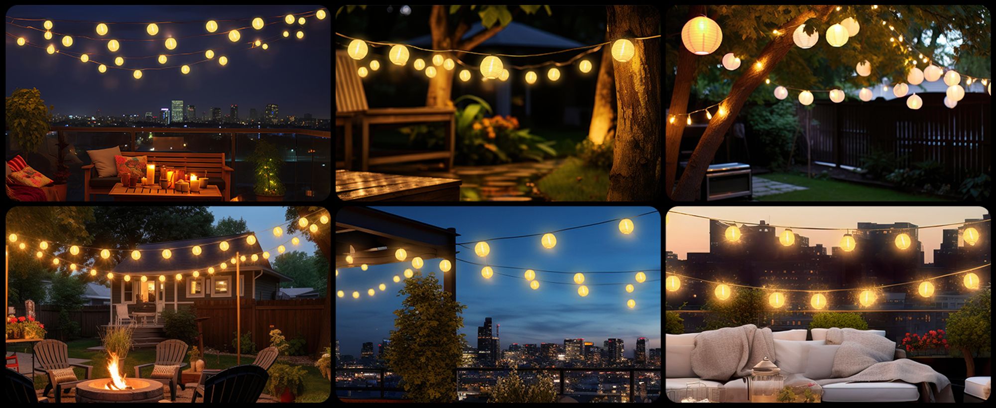Salcar 30 Lampions Lichterkette Solar Außen 10m LED Lichterketten Outdoor 8 Modi IP44 für Außen Garten Liegewiese Terrasse