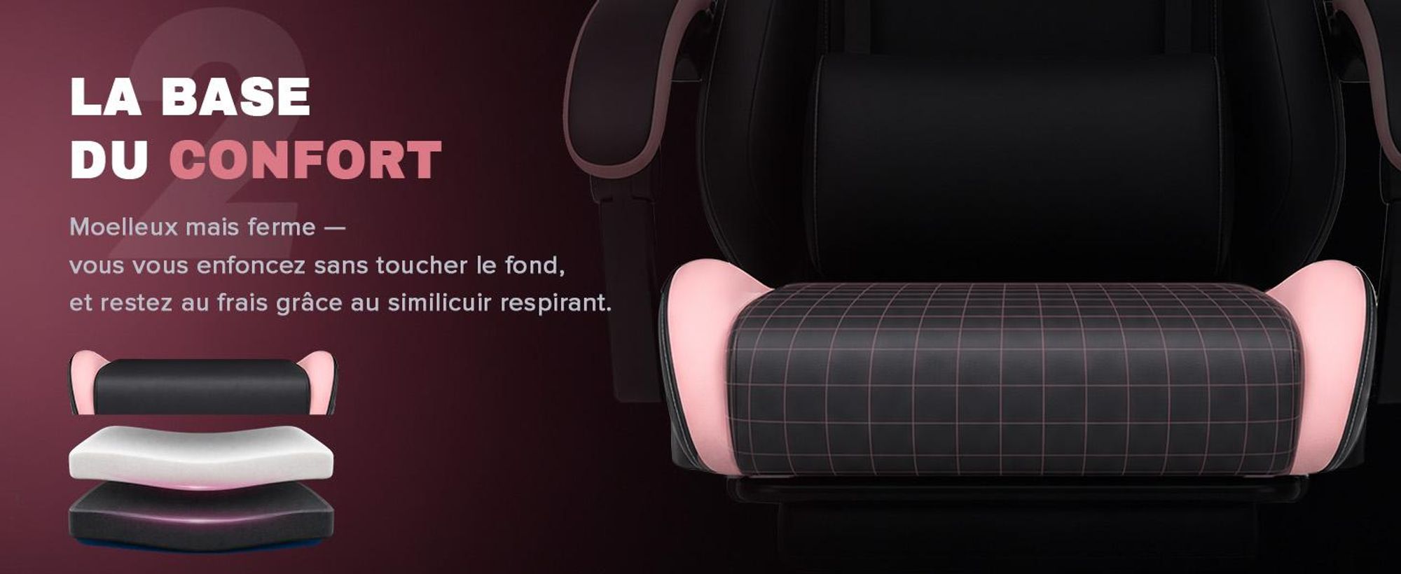 Chaise de gaming GTPLAYER, chaise de bureau, fauteuil de jeu avec repose-pieds, chaise de gamer ergonomique avec accoudoirs connectés, chaise de bureau réglable en hauteur