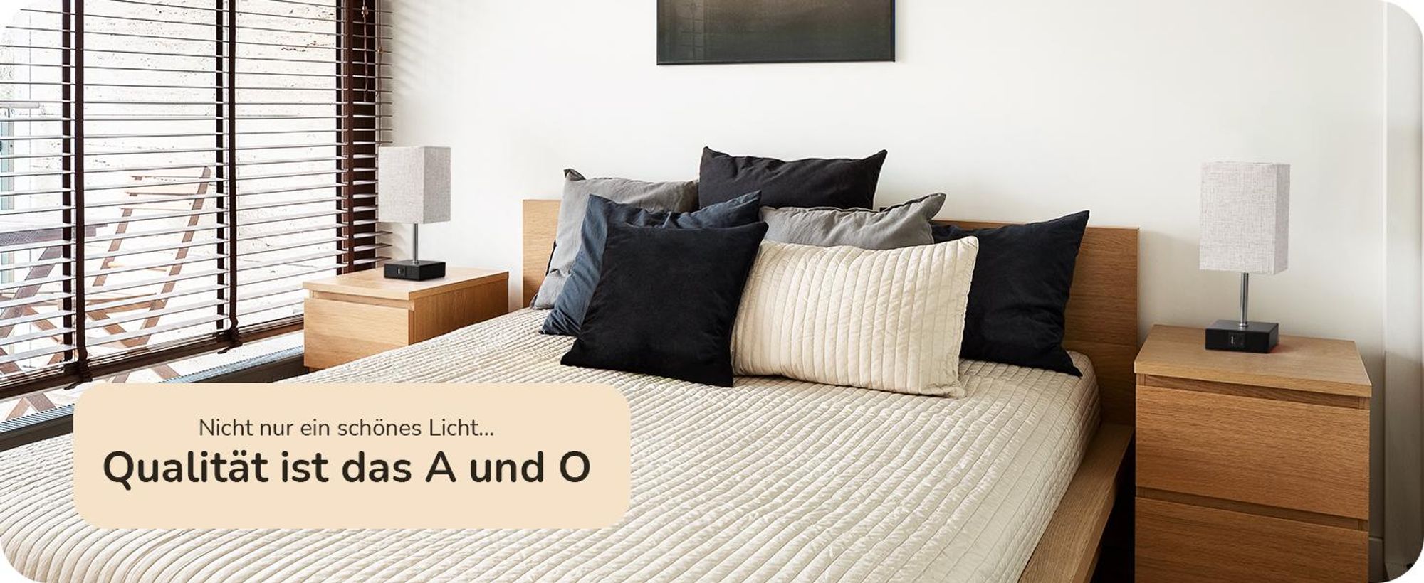 EDISHINE 2 LED Nachttischlampe Touch Dimmbar, mit Ladefunktion & Glühbirne,Tischlampe Schwarz