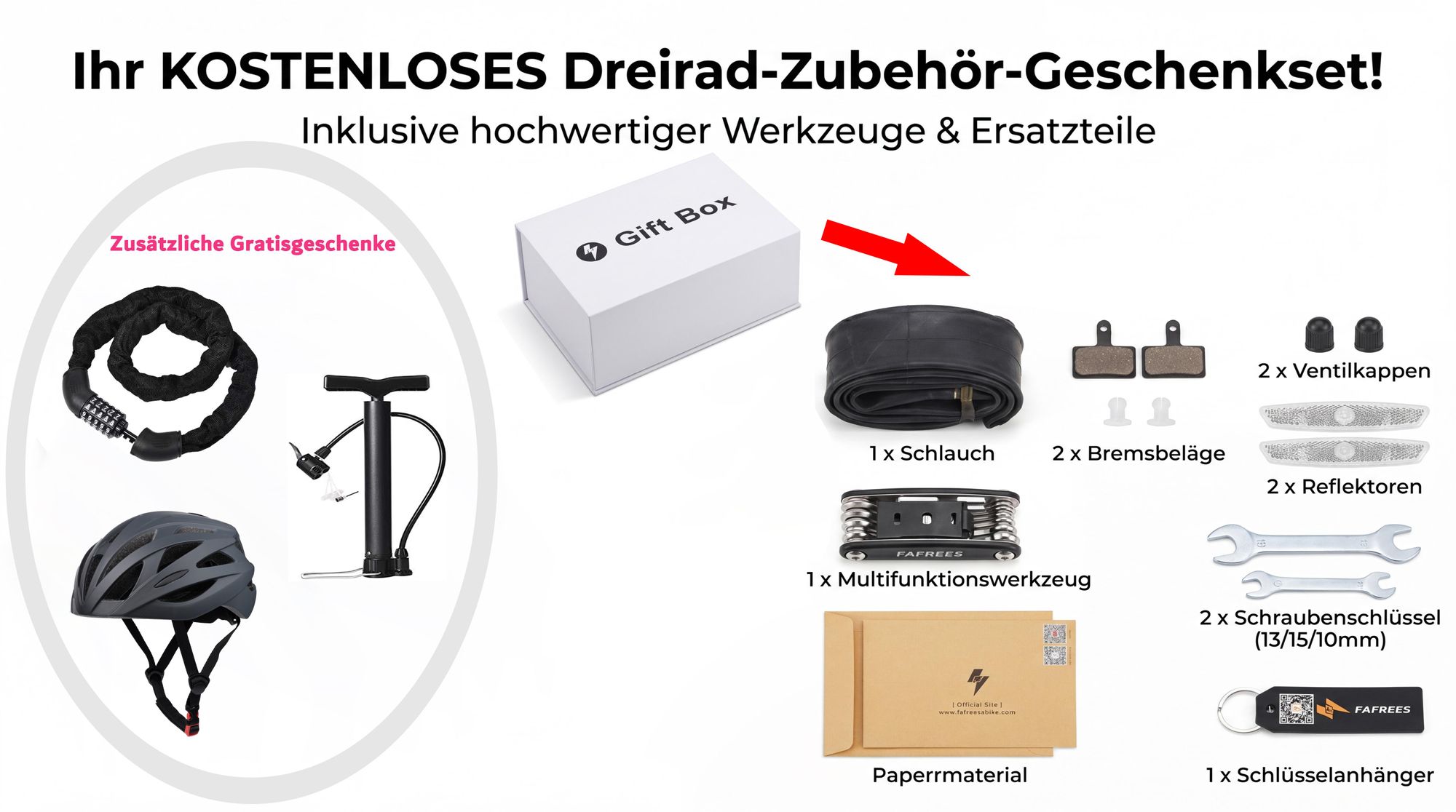 E Dreirad 48 V 25 Ah Akku, 100 km Reichweite, 180 kg Zuladung, hydraulische Scheibenbremsen, Blinker, 40 kg Heckkorb, Schwarz