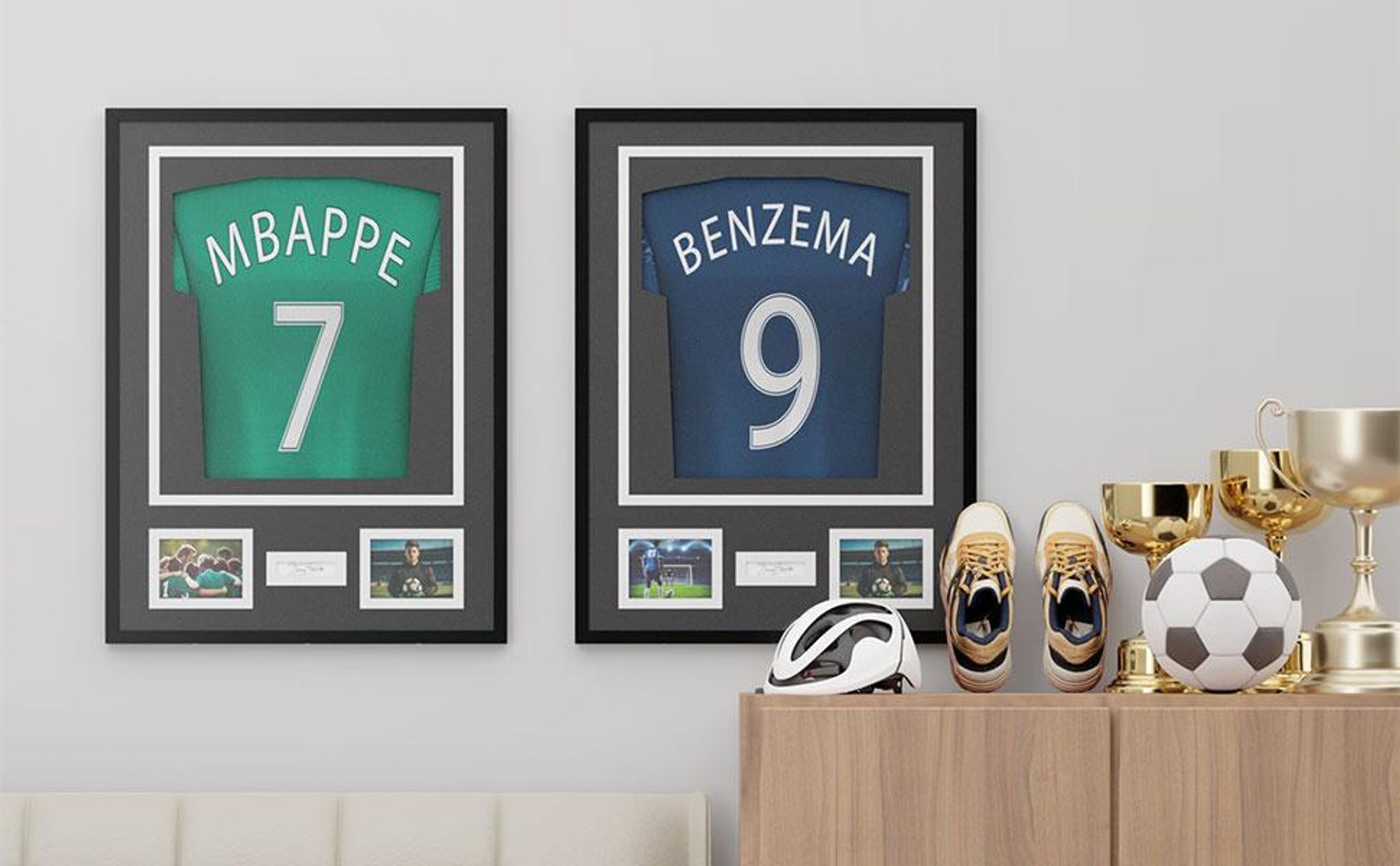 Avalo Objektrahmen Aluminium - Einrahmung Fußballtrikot - 3D Box Frame - 60x80 CM - Schwarz - Deep Frame - Trikot Einrahmung in Bilderrahmen