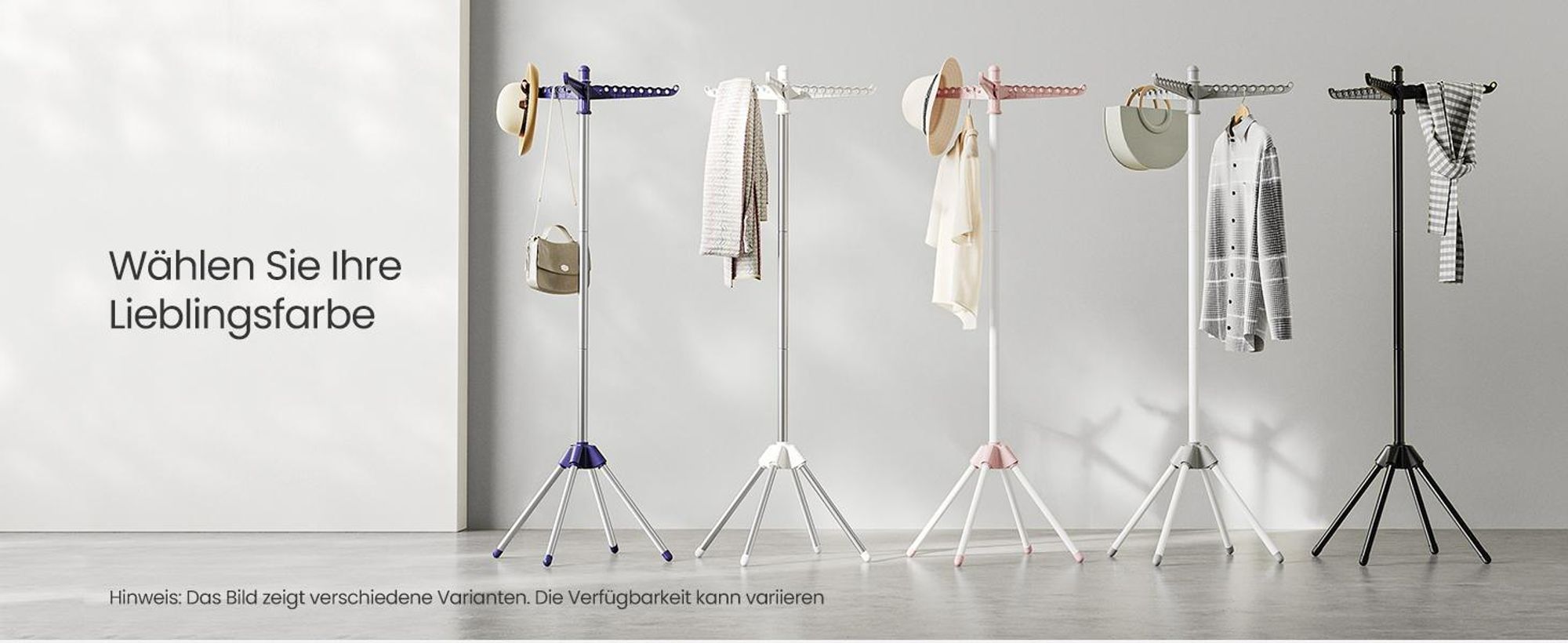 SONGMICS Wäscheständer, Standtrockner, klappbar, für Innenbereich, Edelstahl, für Kleidung und Socken