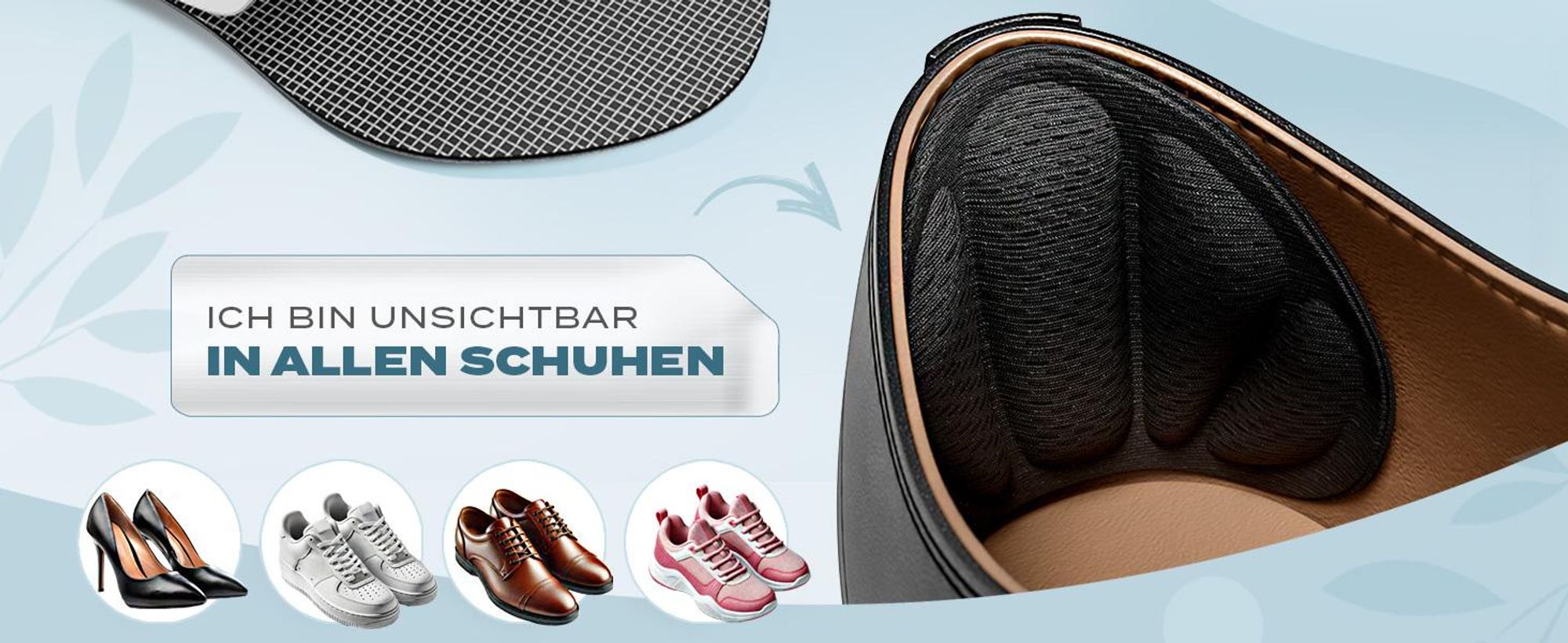 EDELFELD – Unsichtbare Fersenpolster gegen Rutschen & Blasen [3 Paar] – Atmungsaktiver Fersenschutz aus Memory Foam – Schuheinlagen als Fersenhalter