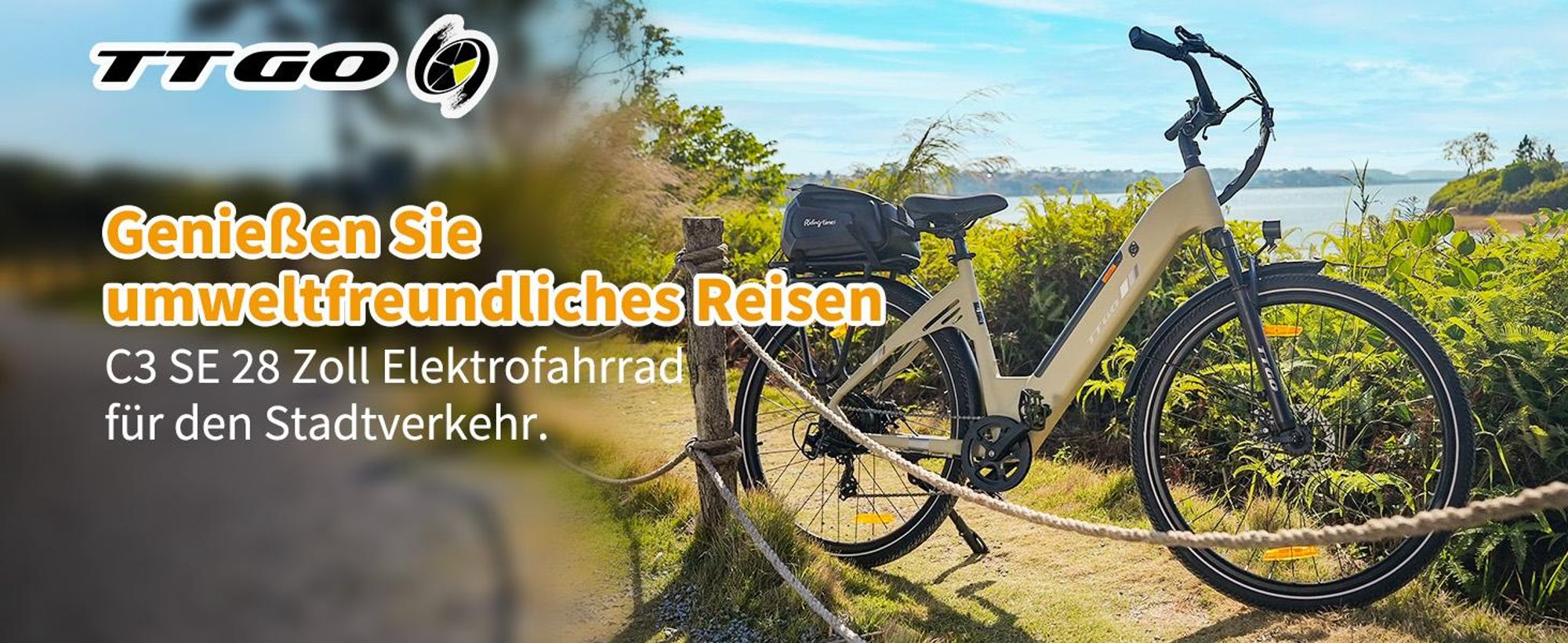 ttgo C3 SE 28 Zoll E-Bike für Erwachsene, Elektrofahrrad 250W Motor 36V 18Ah Akku, 80–120 km Reichweite, 25 km/h City ebike E-Hollandräder