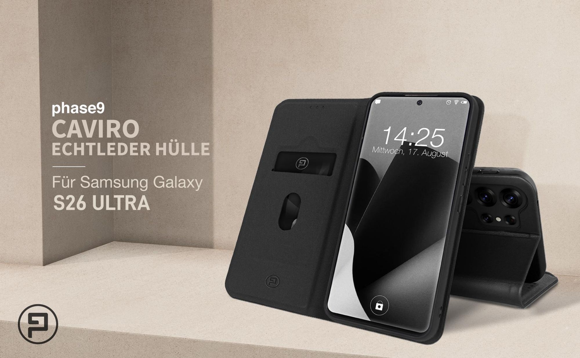 Echtleder Handyhülle für das Samsung Galaxy S26 Ultra