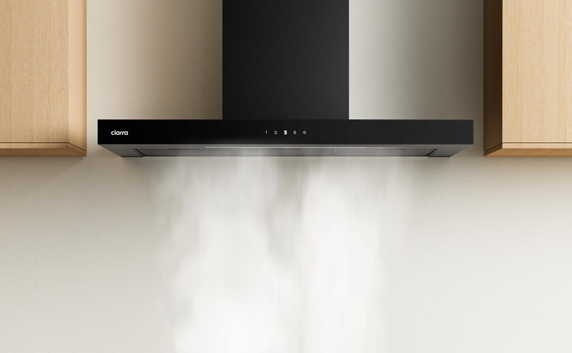 CIARRA A+++ 650 m³/h cofano aspirante 90cm cofano a parete WIFI +APP & Touch Control Boost VMB9102