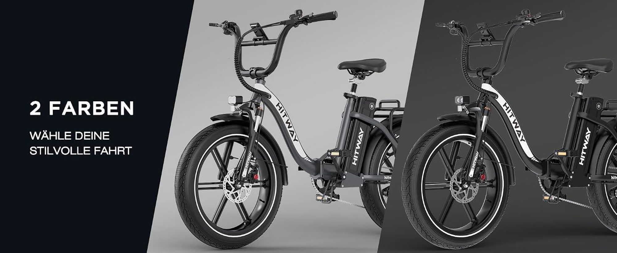 HITWAY BK6SPRO E Bike,Elektrofahrrad Faltbares,All-Terrain E-Bike mit 20 *4,0 Zoll Fat Reifen,48V 18Ah Akku,250W Motor 25 km/h 7-Gang, 60-140 km