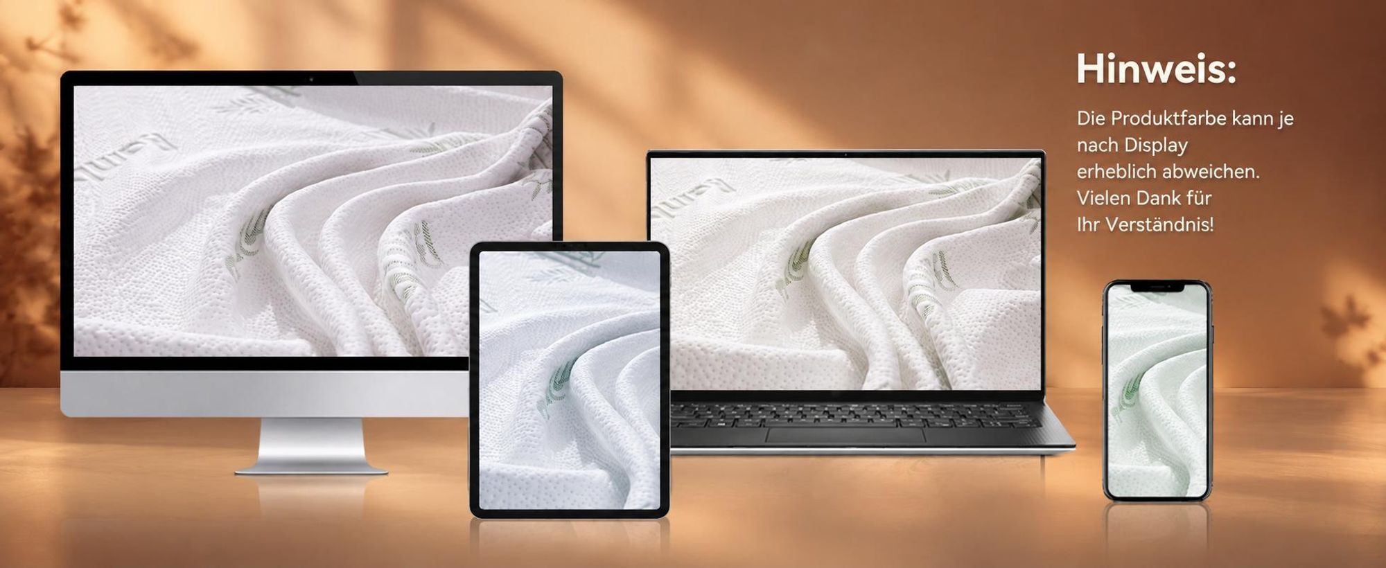 NicePlus 2-in-1 Topper, 180x200X10cm, 5-Zonen Memory Foam + Bambus-Pillow-Top, mit Eckgummis für alle Matratzen, H2/H3, Grün