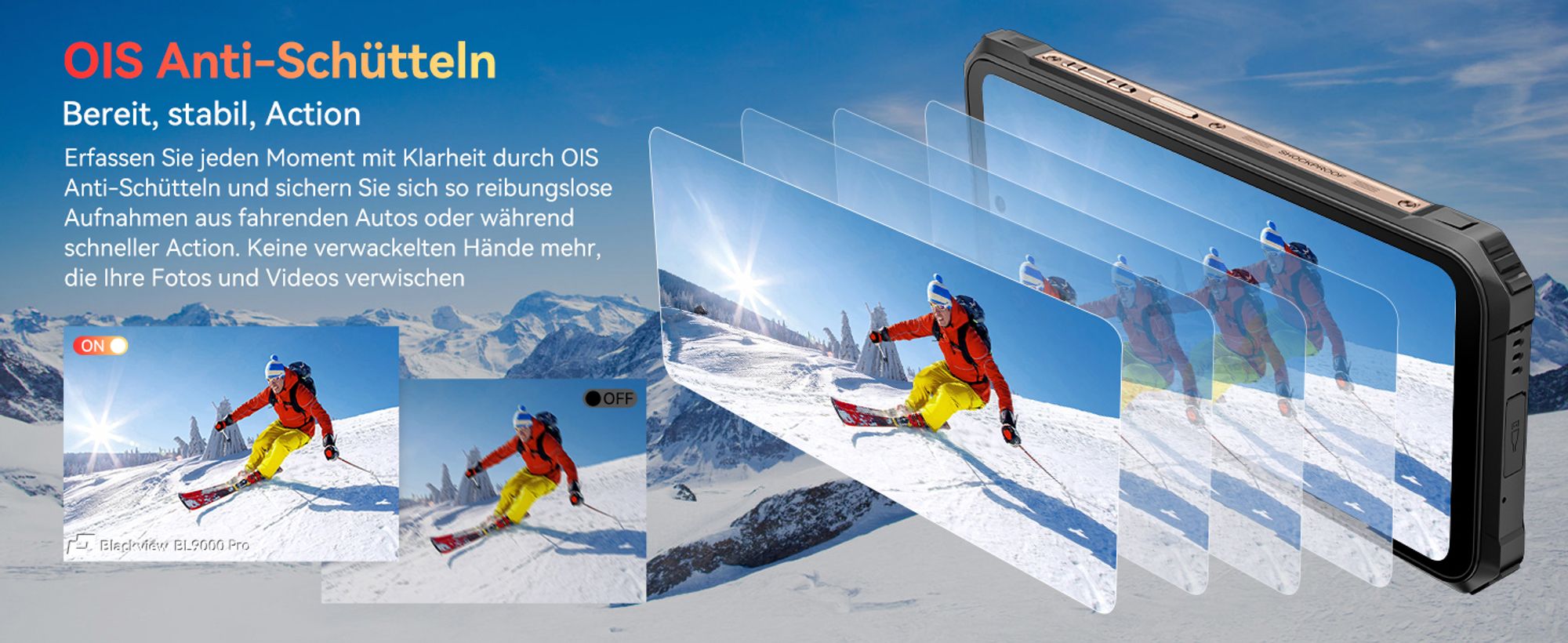 Blackview BL9000Pro 5G AI outdoor Handy, MediaTek Dimensity 8020, 36 GB(12+24 GB) + 512 GB Smartphone,  6,78" FHD+/120 Hz/8800 mAh+120W, NFC, IP69K