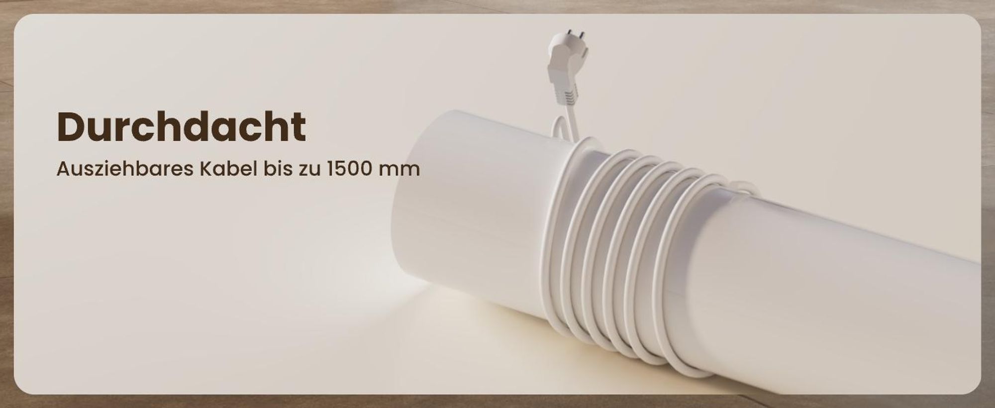 EMKE® Elektroheizung 1000W LCD Display Weiß Elektro Konvektor 1600x362x60mm WiFi + Alexa/Google Home, Wandmontage Elektroheizkörper für 9m² Raum