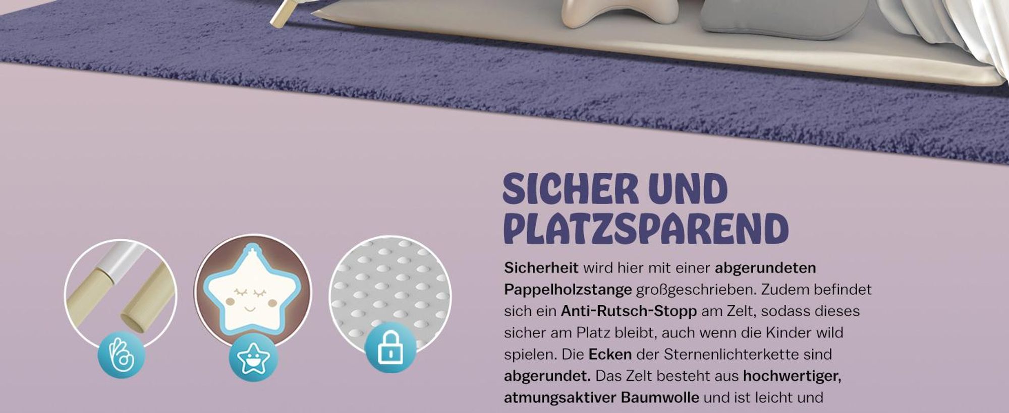 SPIELWERK Tipi Zelt Kinderzelt Weiß