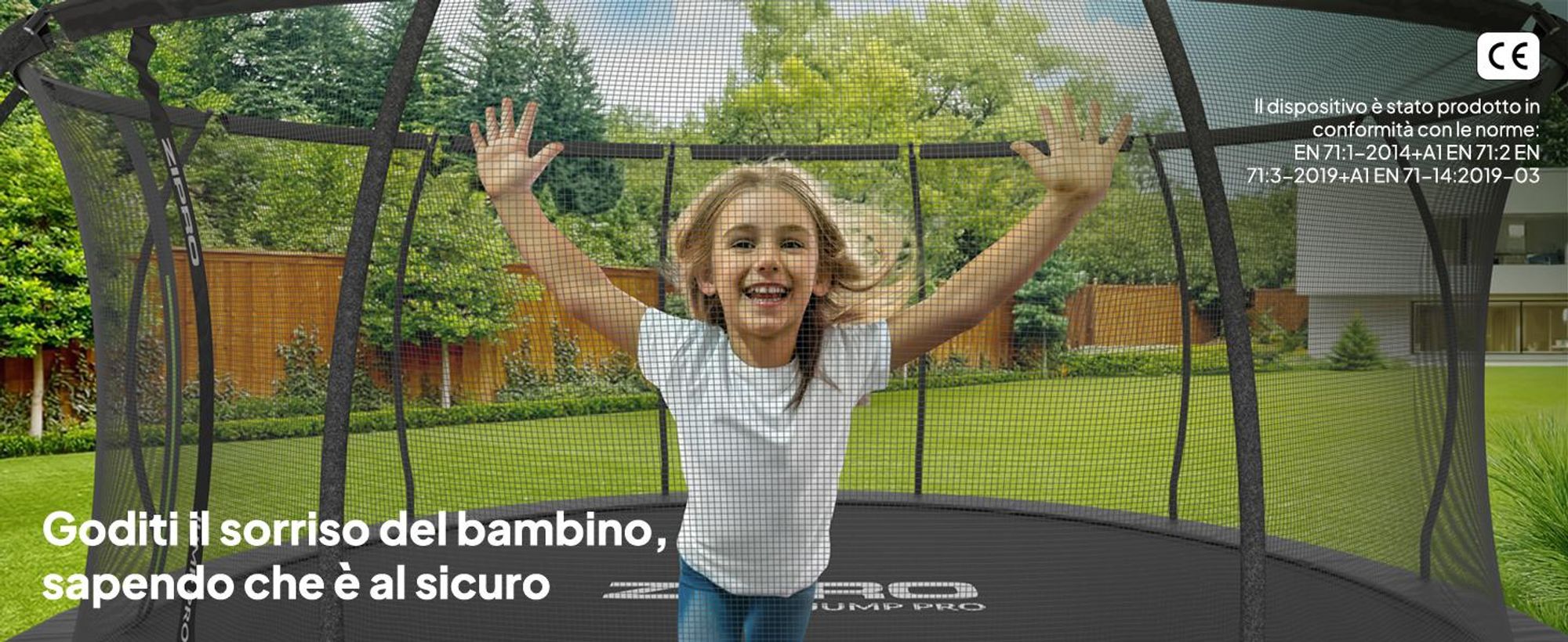 ZIPRO Trampolino Jump Pro Premium | 12FT Ø 374 cm | Trampolino da giardino Trampolino per bambini Set completo incl. rete, scaletta e copertura perimetrale, da esterno, verde