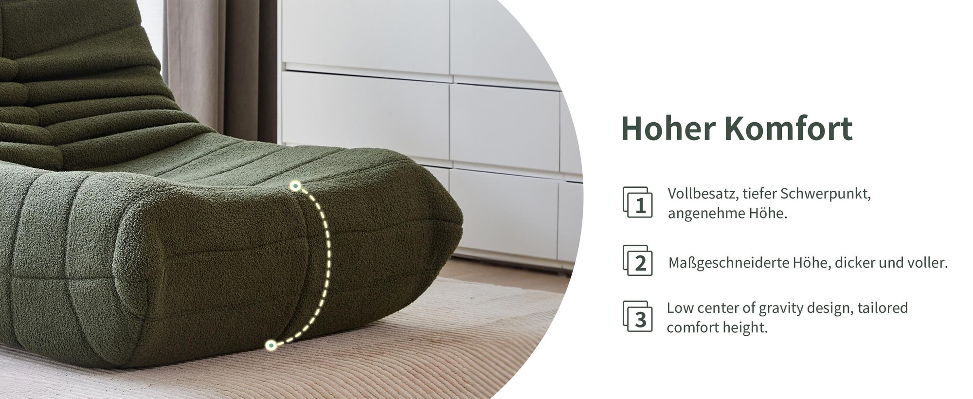 Klassische Sessel, Schlafsofas, sitzkissen boden, Lazy Sofa, Bean bag, für Schlafzimmer, Sitzsack