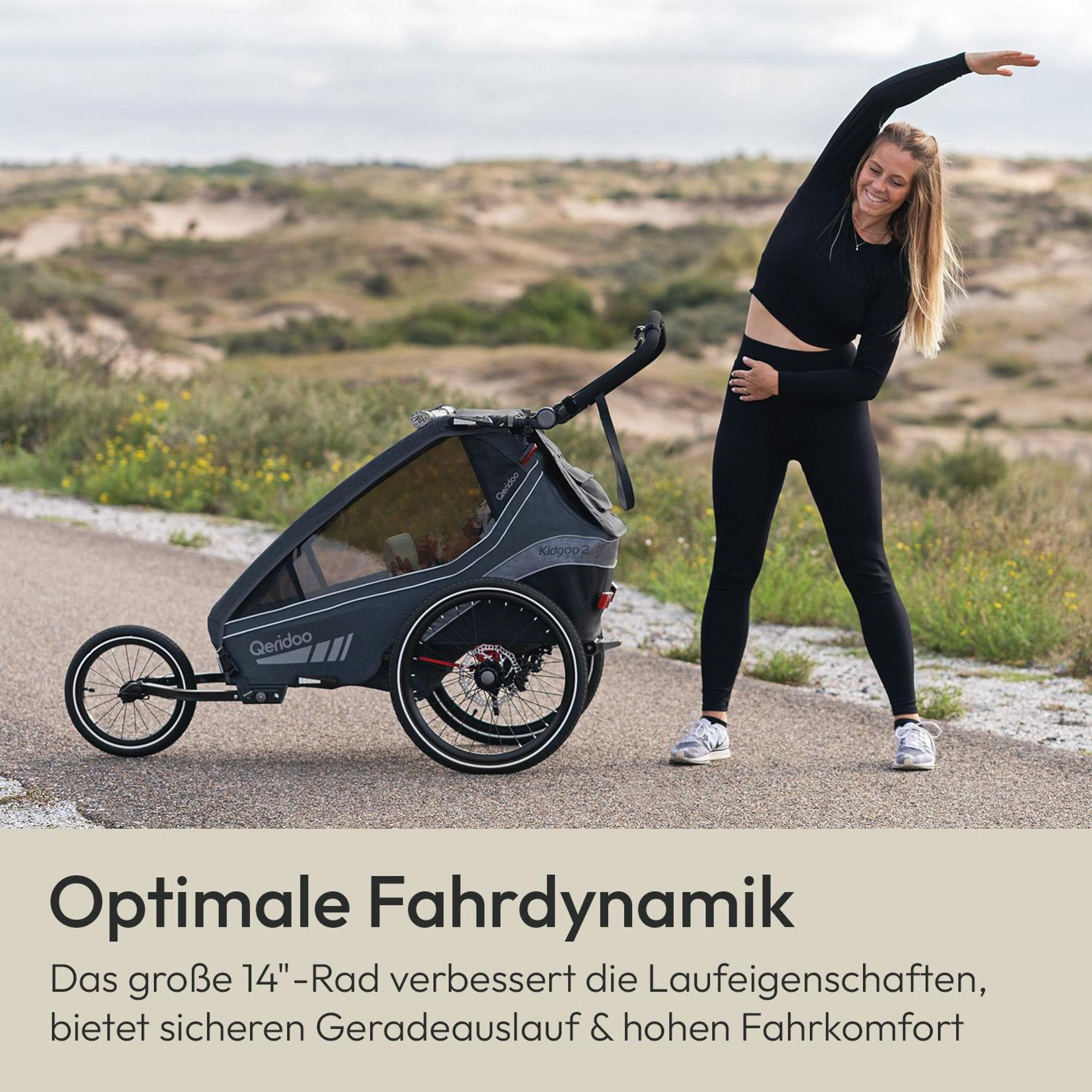 Qeridoo 14" Joggerrad Zweisitzer