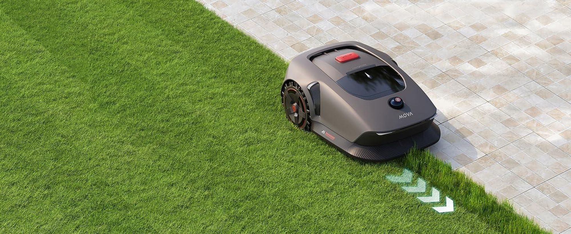 MOVA 1000 Mähroboter – UltraView™ Navigation für bis zu 1000 m², Intelligente Hindernisvermeidung, Kabellose Station, Ideal für große Rasenflächen