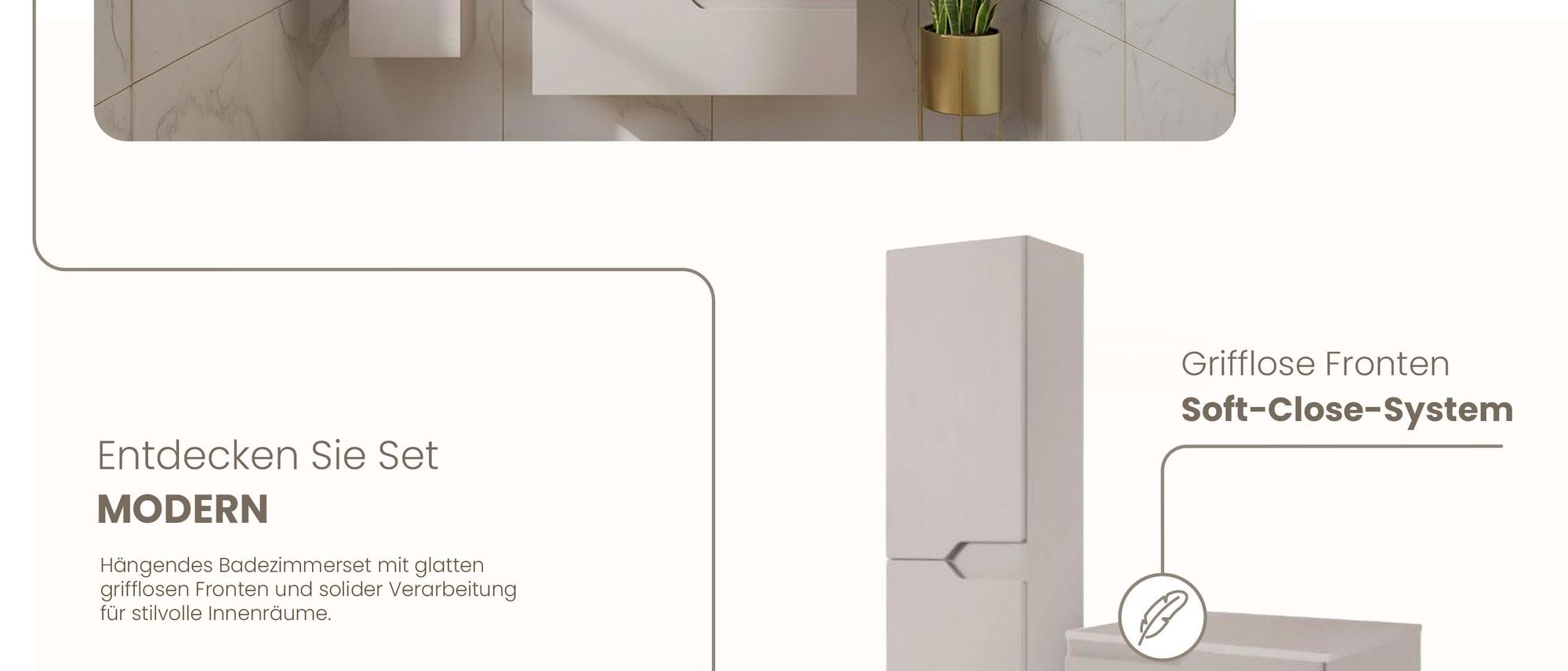 RODAN, Badmöbel, Badschrank, Badezimmermöbel, Badezimmer, MODERN, Waschbeckenunterschrank