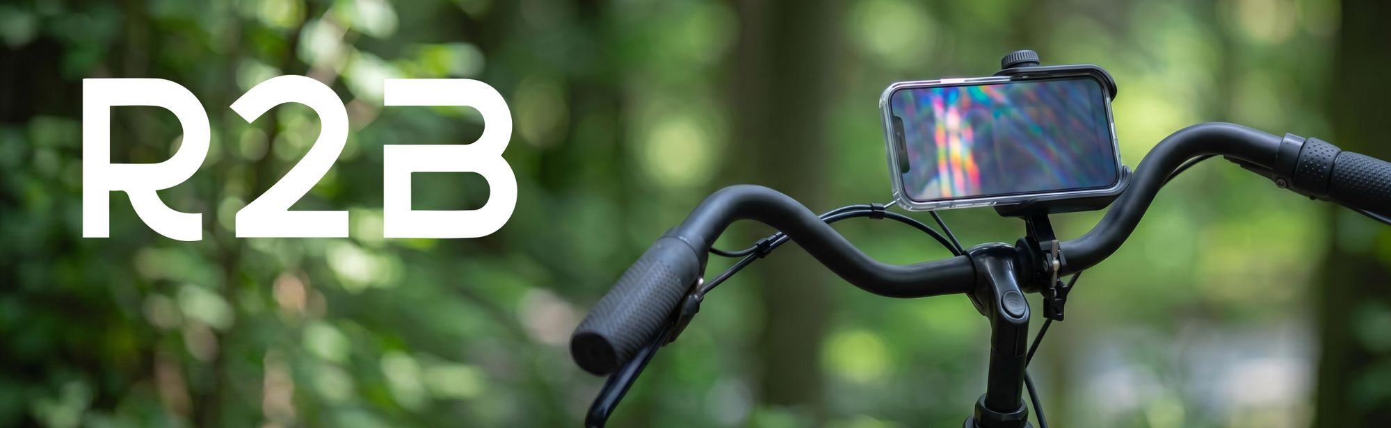R2B Handyhalterung Fahrrad, Motorrad und Roller - Handyhalter Fahrrad - Fahrrad Handyhalter - Smartphone Halter Fahrrad - Zubehör, Handyhalter Fahrrad
