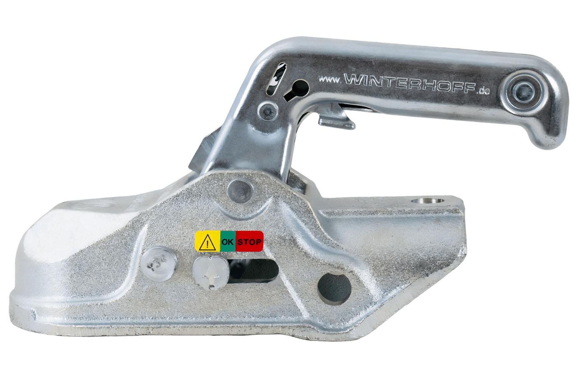 Guľový záves WINTERHOFF WW30-D3-K1414 pre 3000 kg príves s 50 mm rúrkovým ojom, liatina